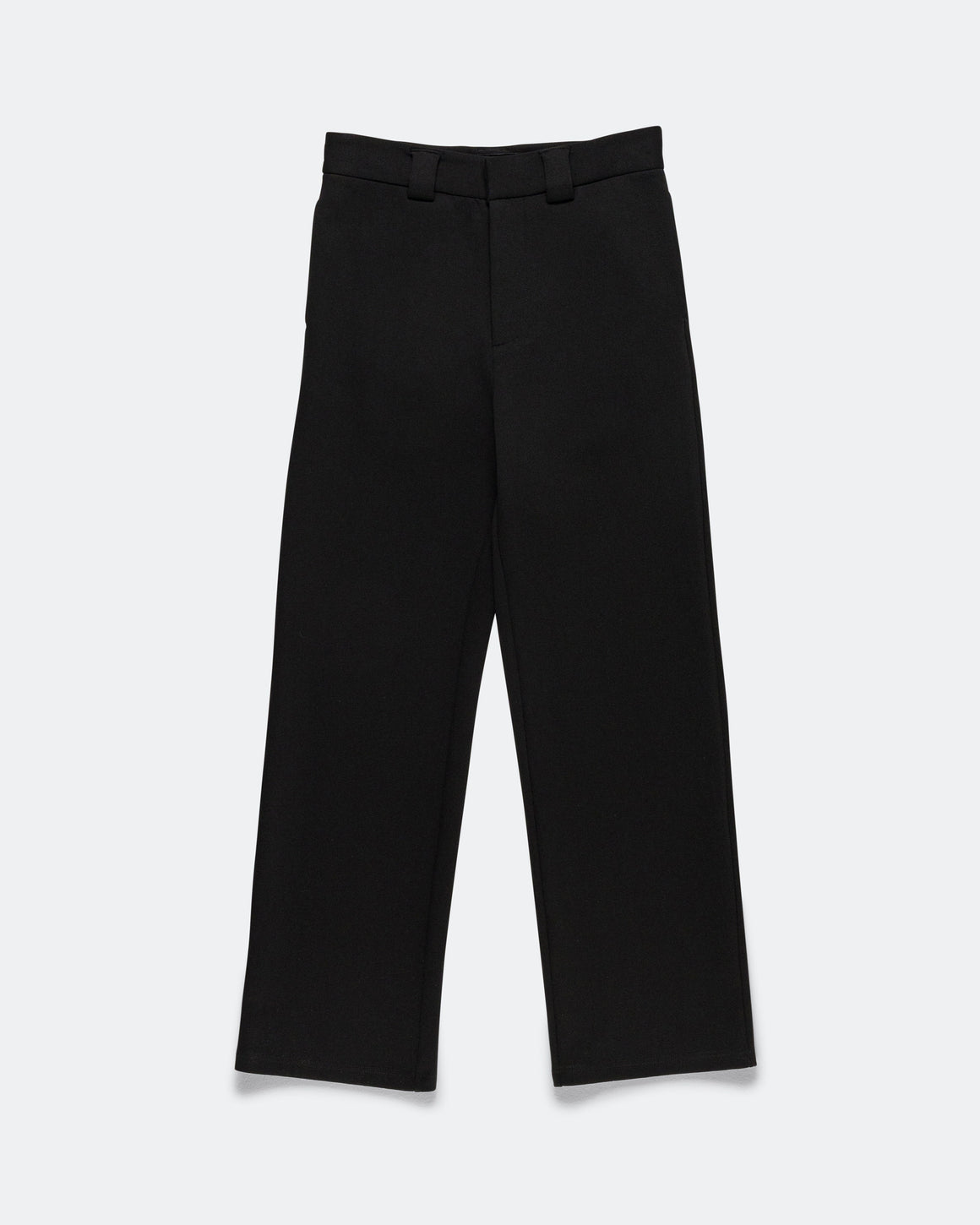 LII - Jersey Straight Trousers - Black - UP THERE