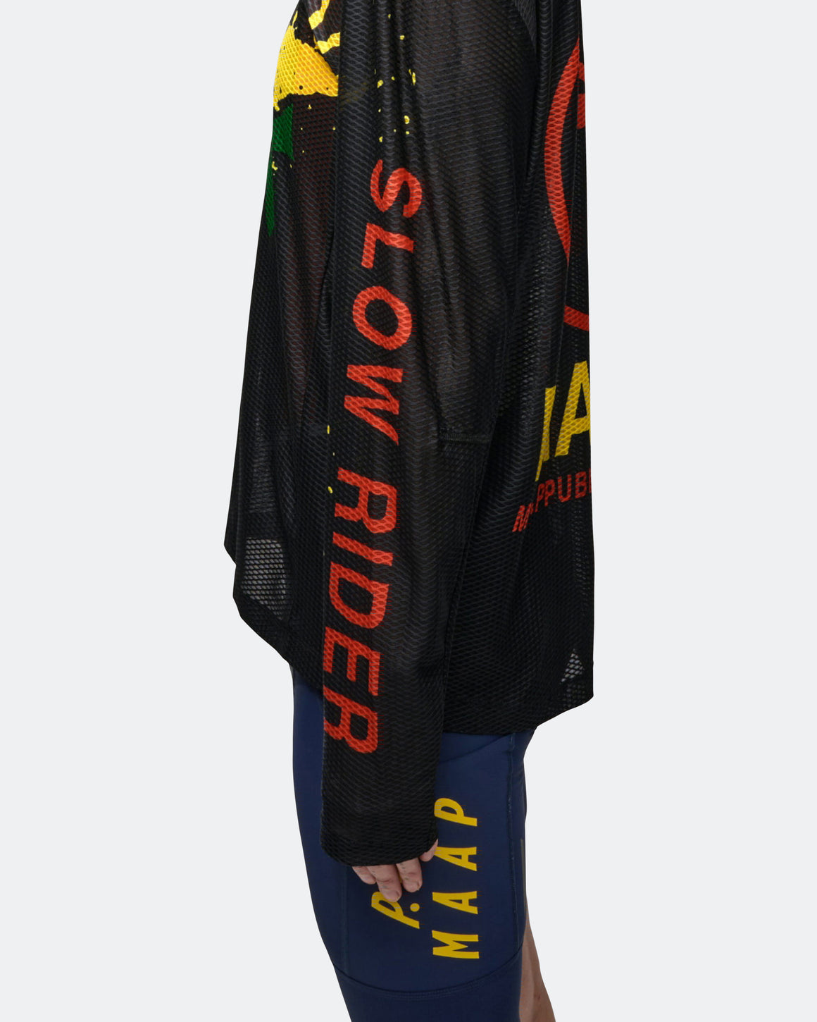 MAAP - LS Mesh Tee x PUBLIC POSSESSION - Black - UP THERE