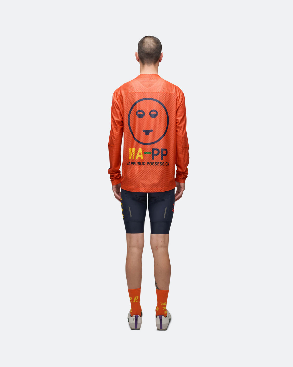 MAAP - LS Mesh Tee x PUBLIC POSSESSION - Warm Red - UP THERE