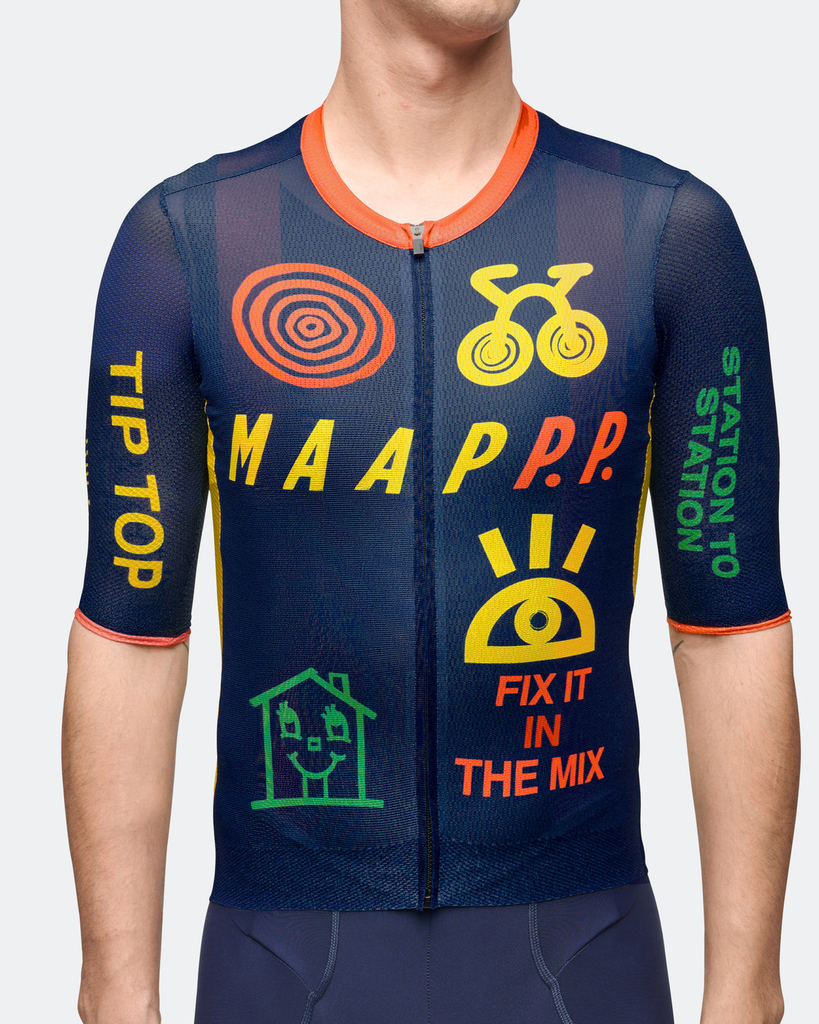 MAAP - Pro Air Jersey 3.0 x PUBLIC POSSESSION - Navy - UP THERE