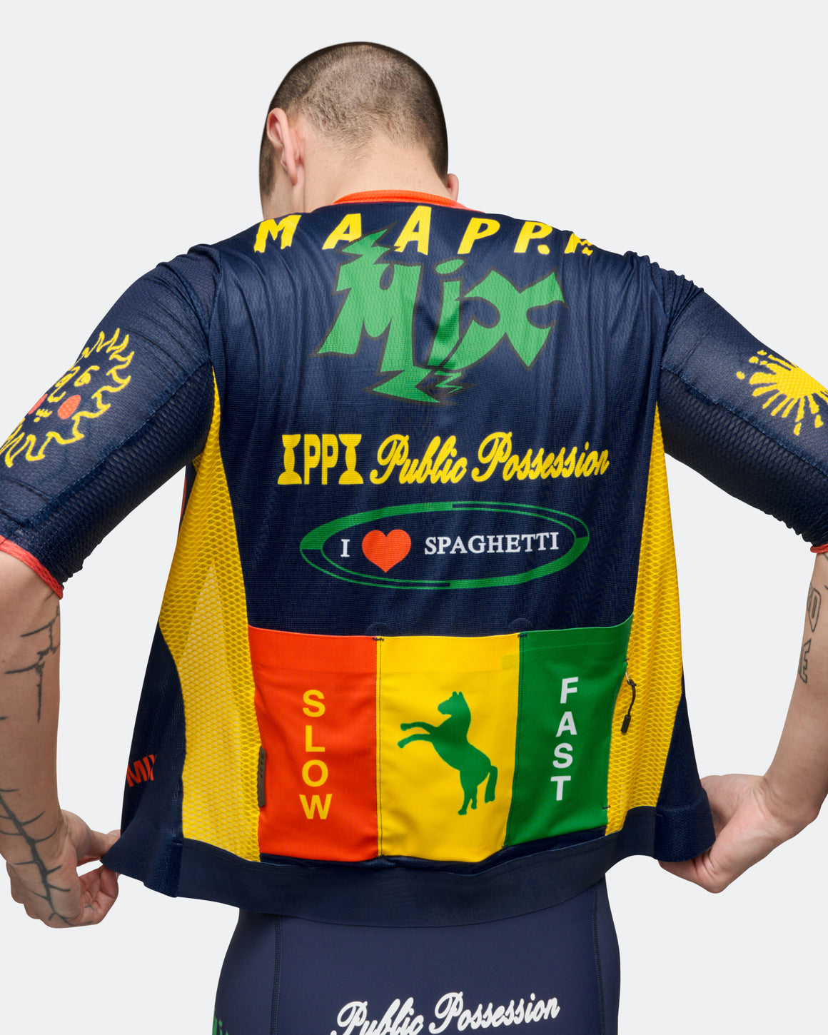 MAAP - Pro Air Jersey 3.0 x PUBLIC POSSESSION - Navy - UP THERE