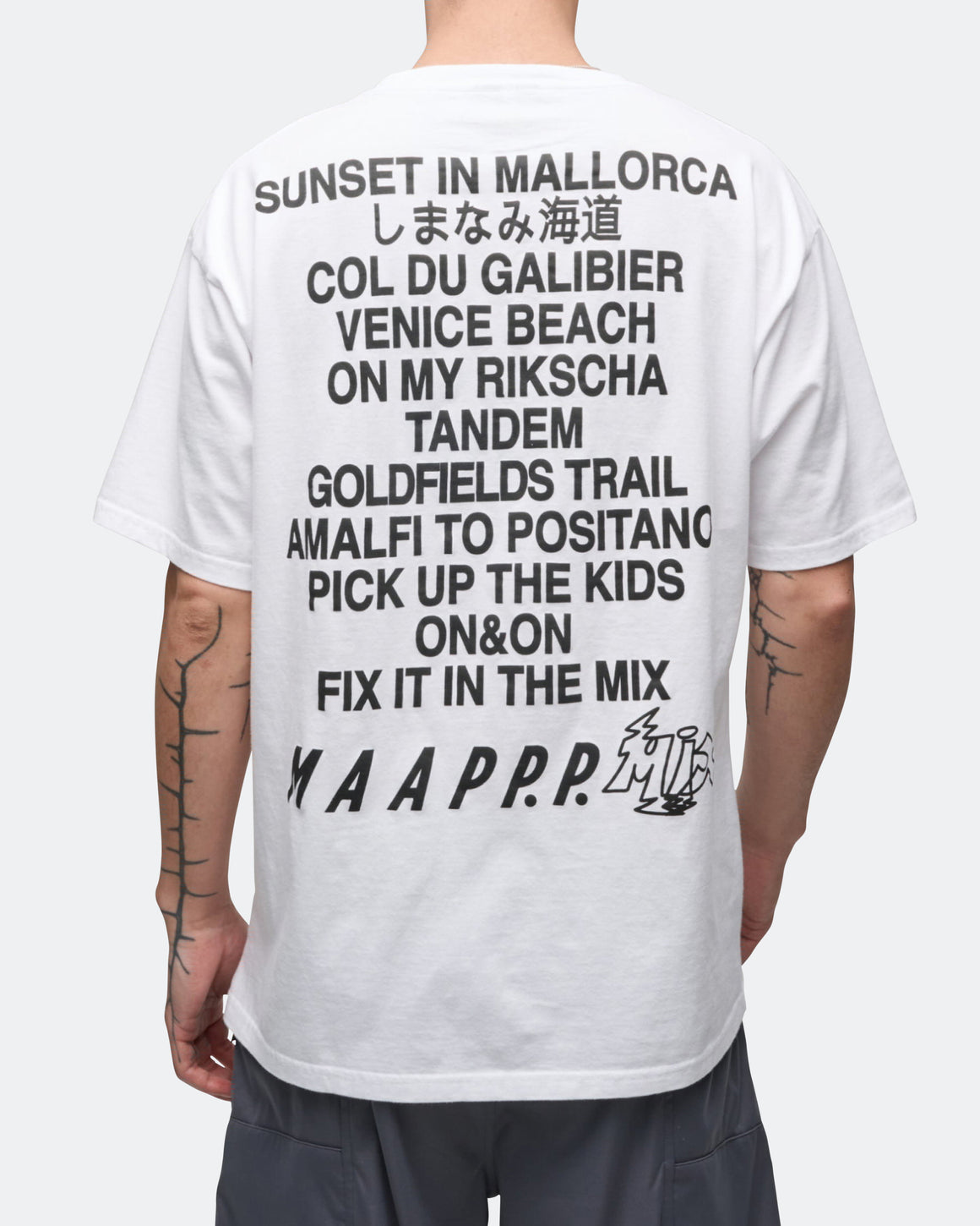 MAAP - Slow Rider Tee x PUBLIC POSSESSION - White - UP THERE