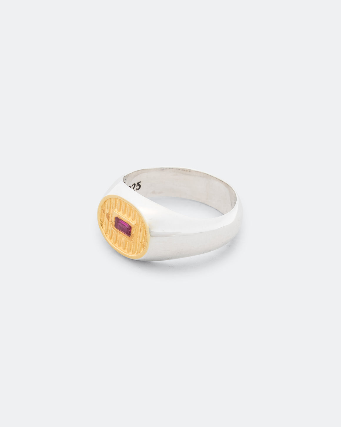 Maple - Sherman Signet - Ruby/14k Gold-925 Silver - UP THERE