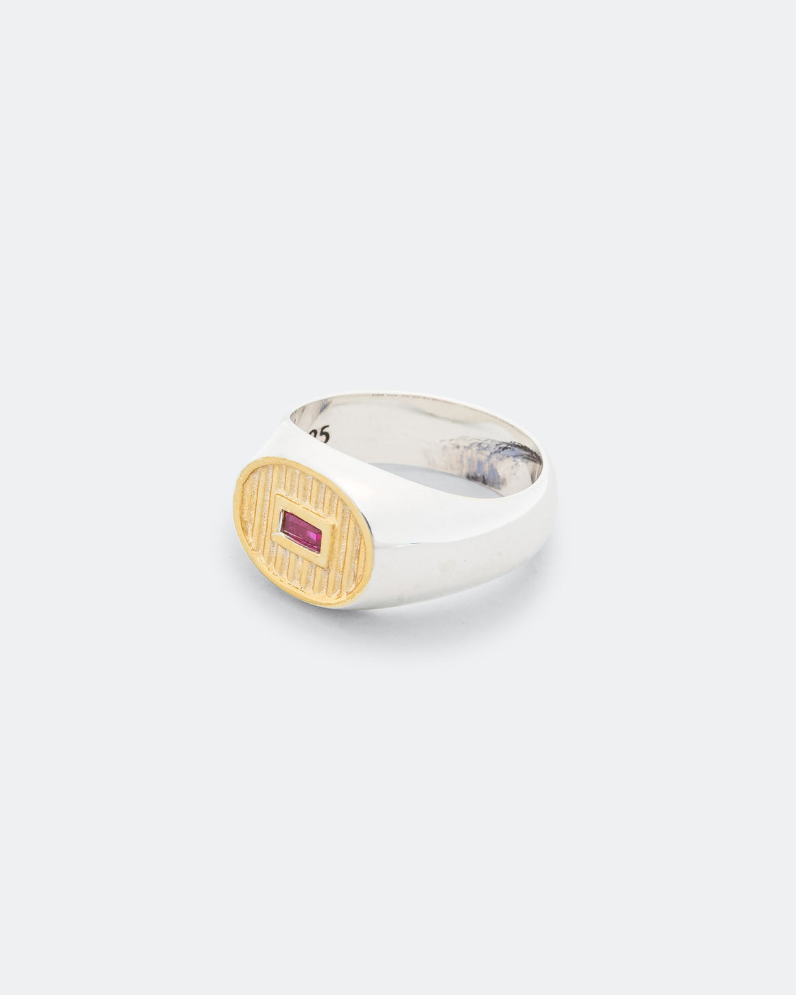 Maple - Sherman Signet - Ruby/14k Gold-925 Silver - UP THERE