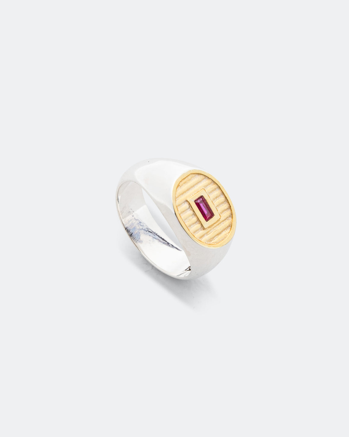 Maple - Sherman Signet - Ruby/14k Gold-925 Silver - UP THERE