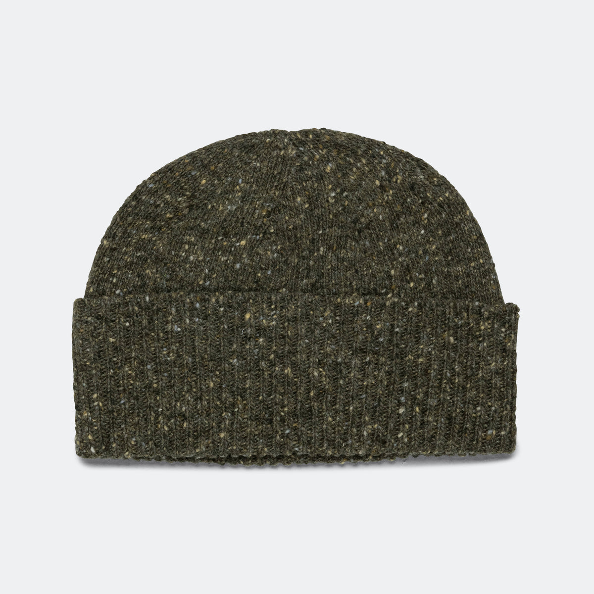Margaret Howell Chunky Beanie - Seaweed Soft Donegal | UP THERE