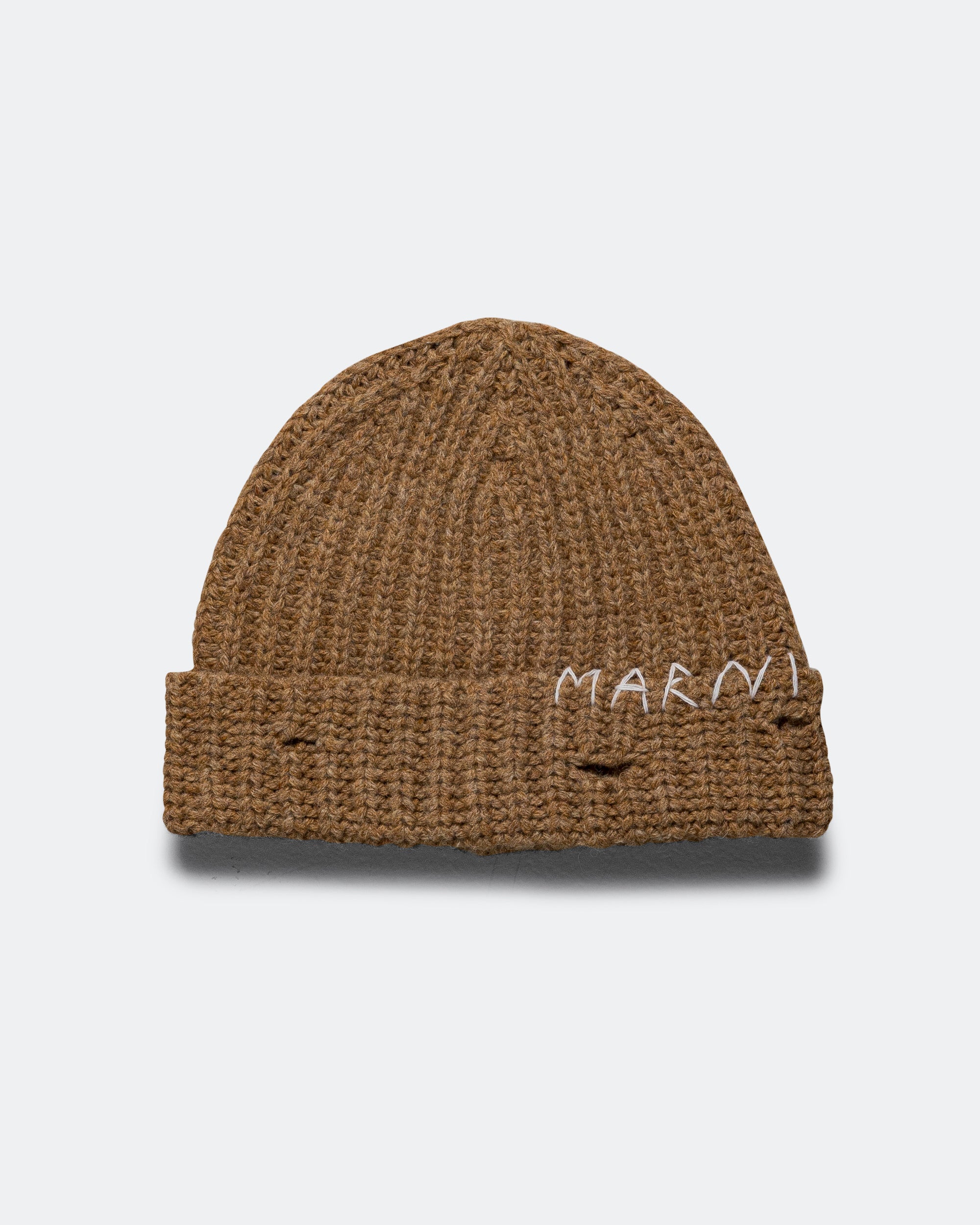 美品 main story Beanie Oat M/L Broken Fisherman Wool Beanie - Hazelnut | UP THERE