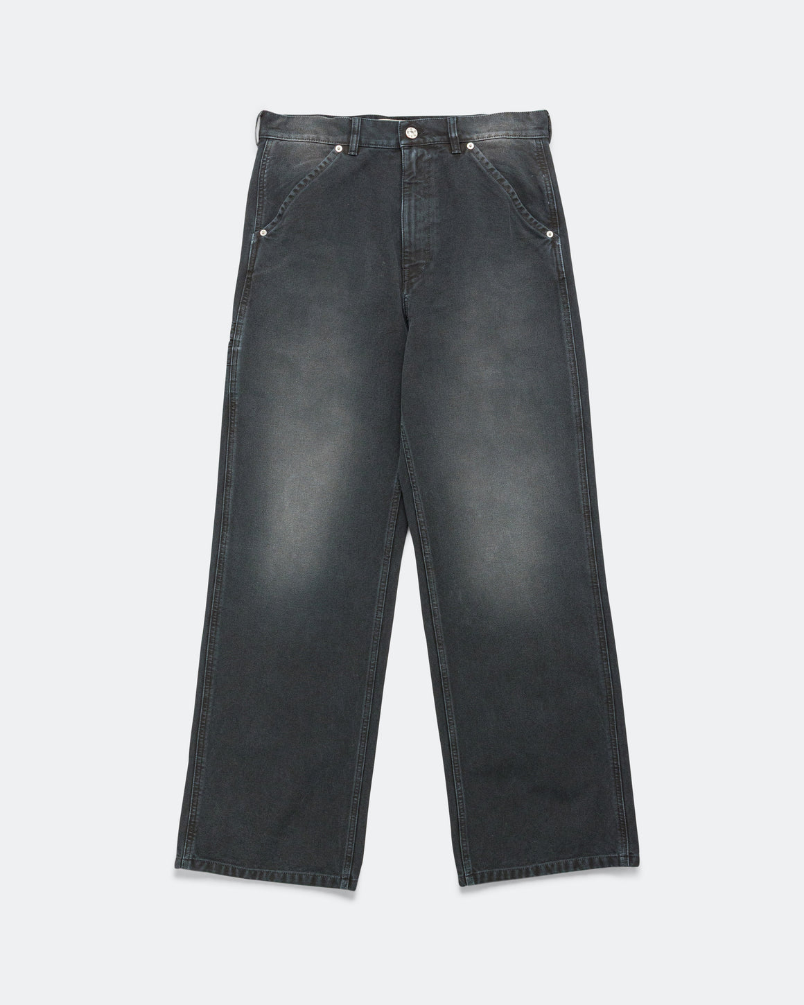 Marni - Canvas Trousers with Marni flag patch - Black - UP THERE
