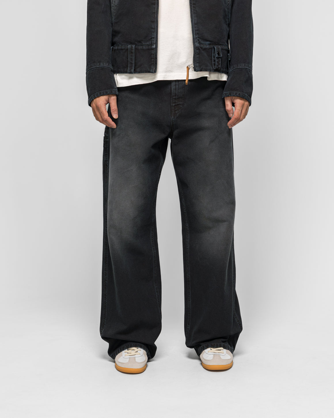 Marni - Canvas Trousers with Marni flag patch - Black - UP THERE