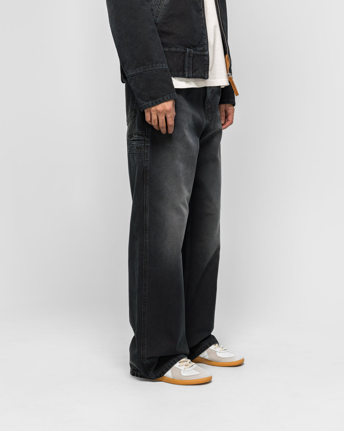 Marni - Canvas Trousers with Marni flag patch - Black - UP THERE