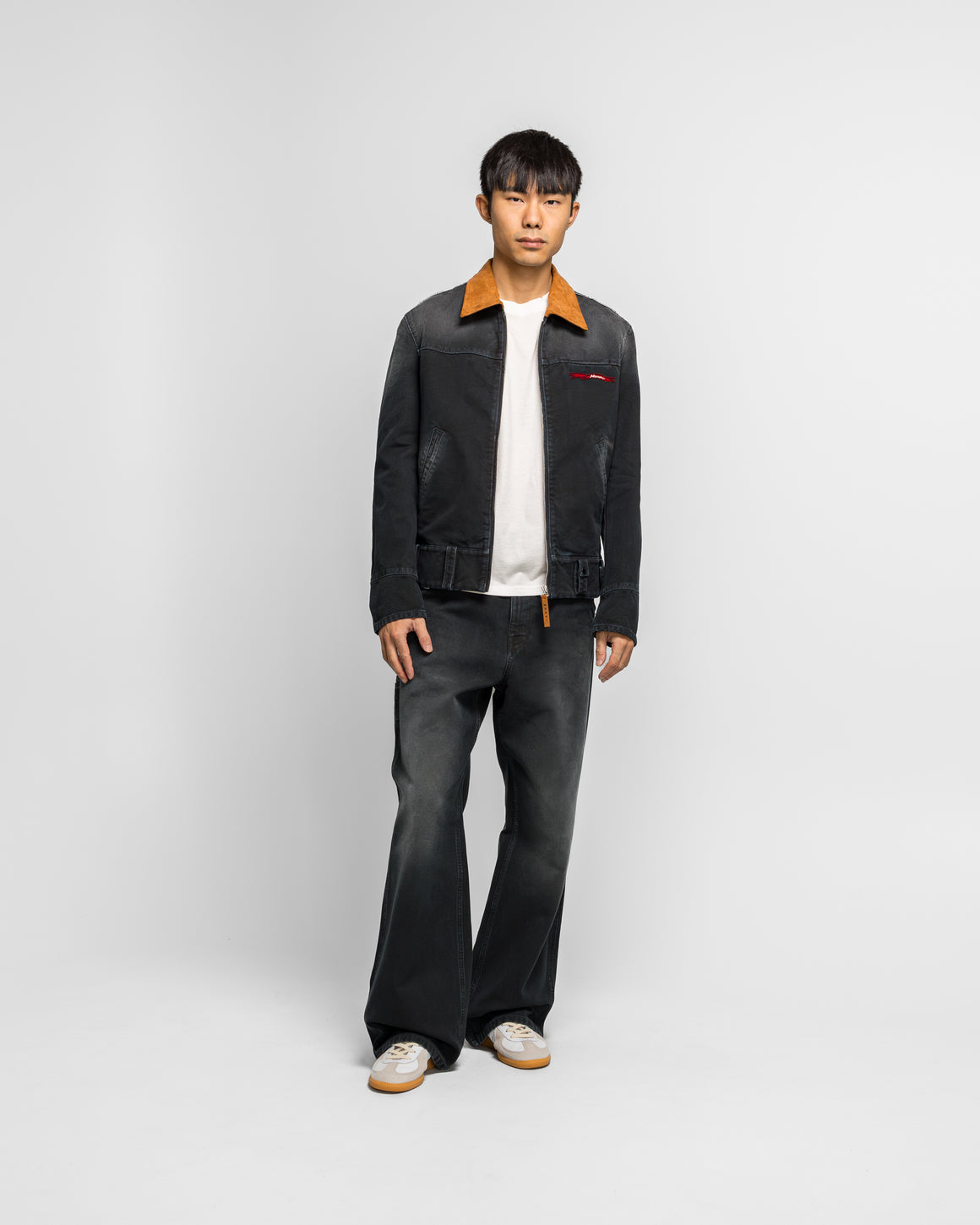 Marni - Canvas Trousers with Marni flag patch - Black - UP THERE