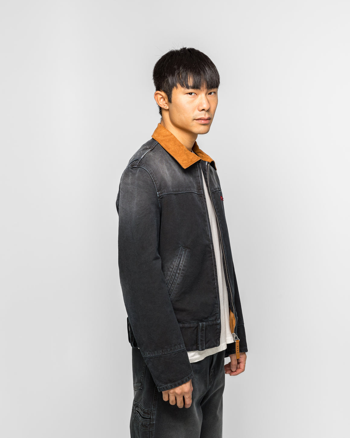 Marni - Compact Cotton Canvas Jacket - Black Garment Dye - UP THERE