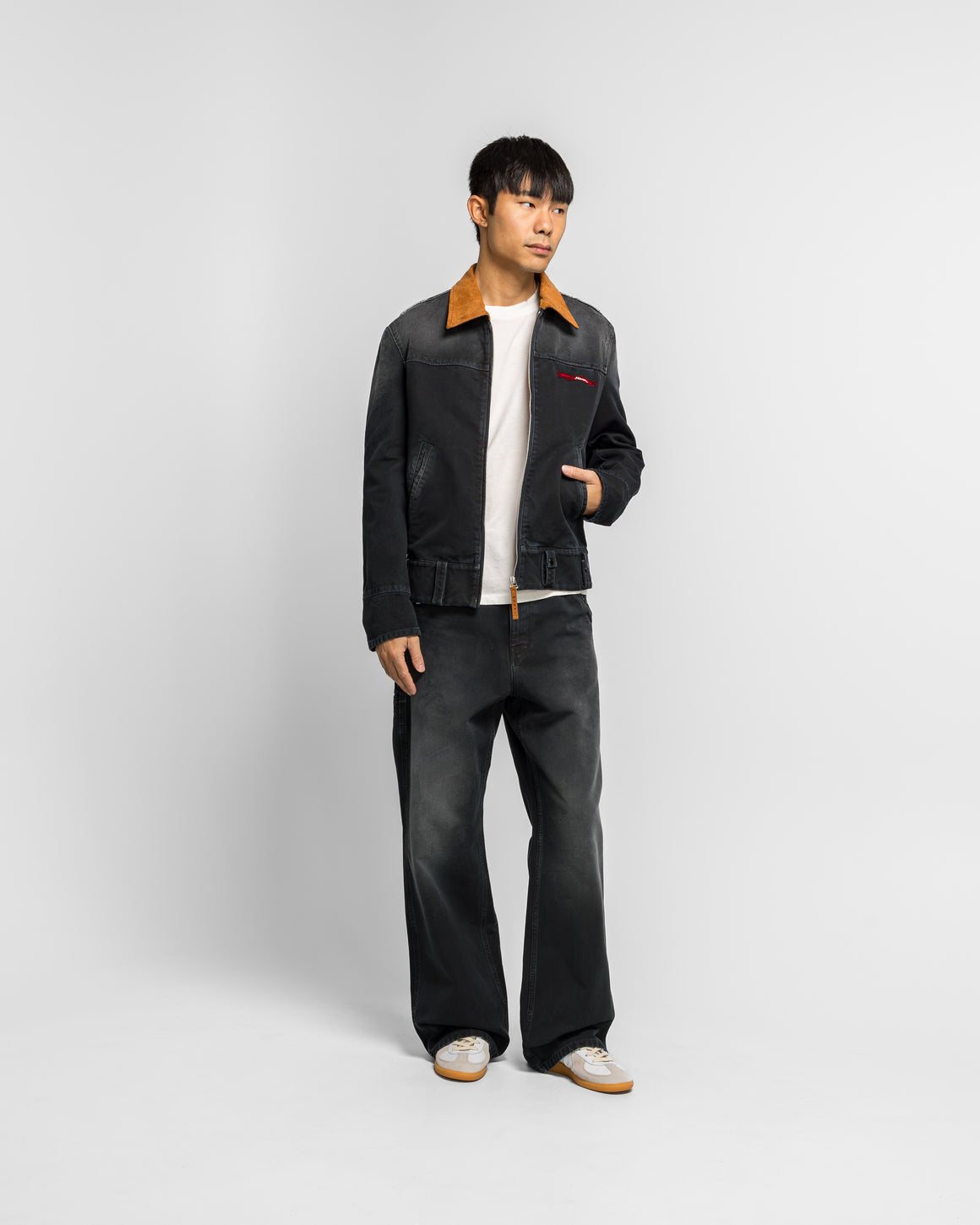 Marni - Compact Cotton Canvas Jacket - Black Garment Dye - UP THERE