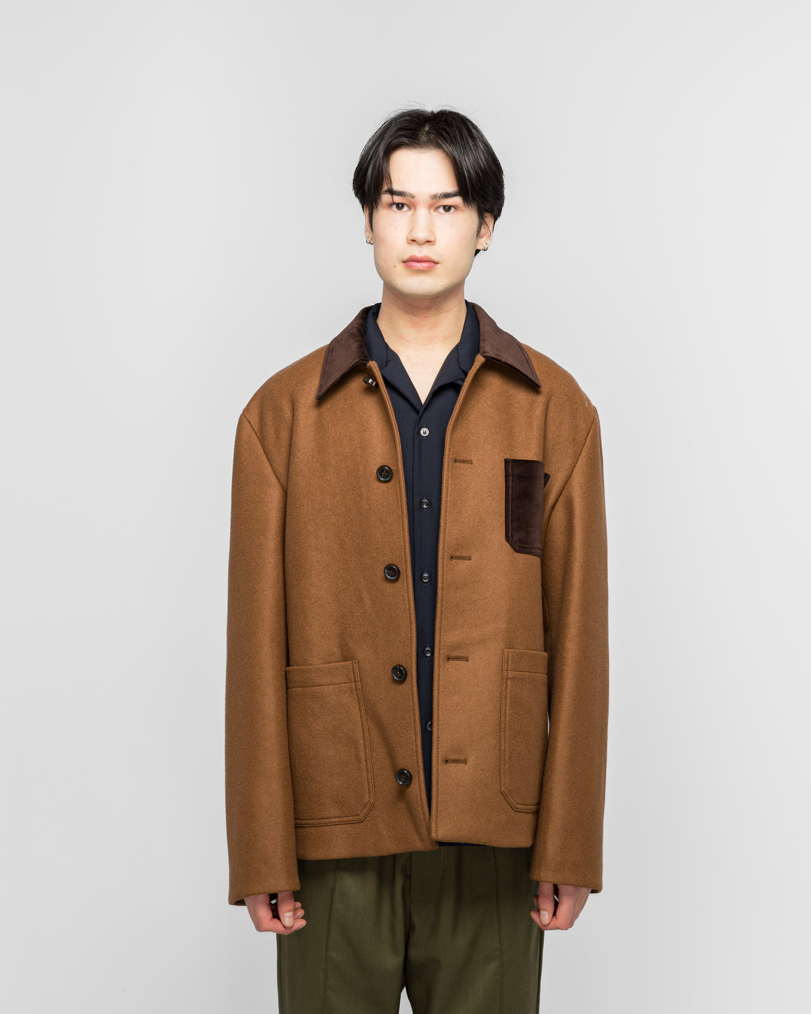 Marni - Double Splittable Wool Felt Workwear Jacket - Maroon - UP THERE