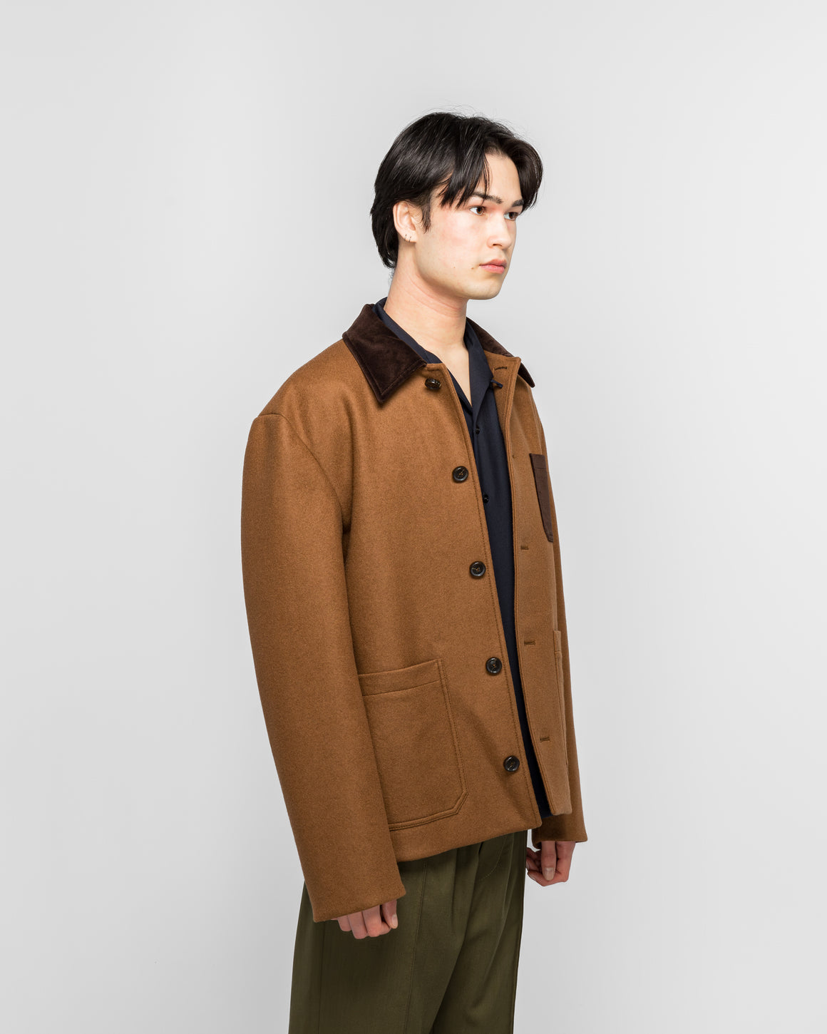 Marni - Double Splittable Wool Felt Workwear Jacket - Maroon - UP THERE