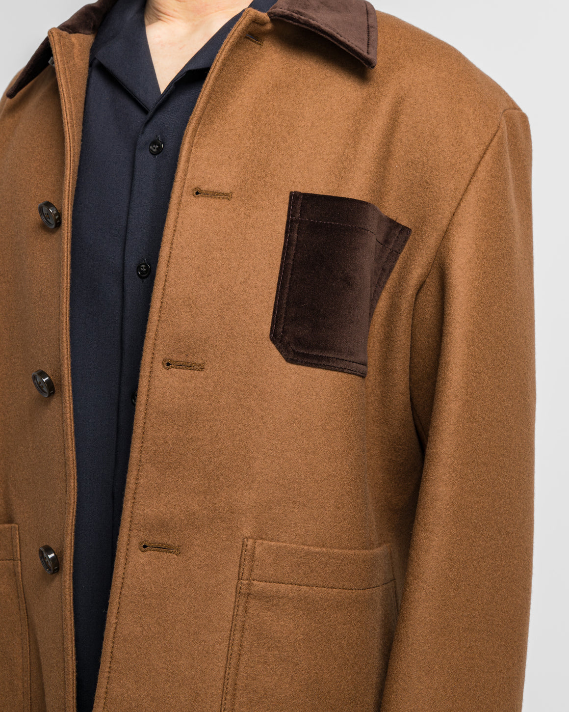 Marni - Double Splittable Wool Felt Workwear Jacket - Maroon - UP THERE