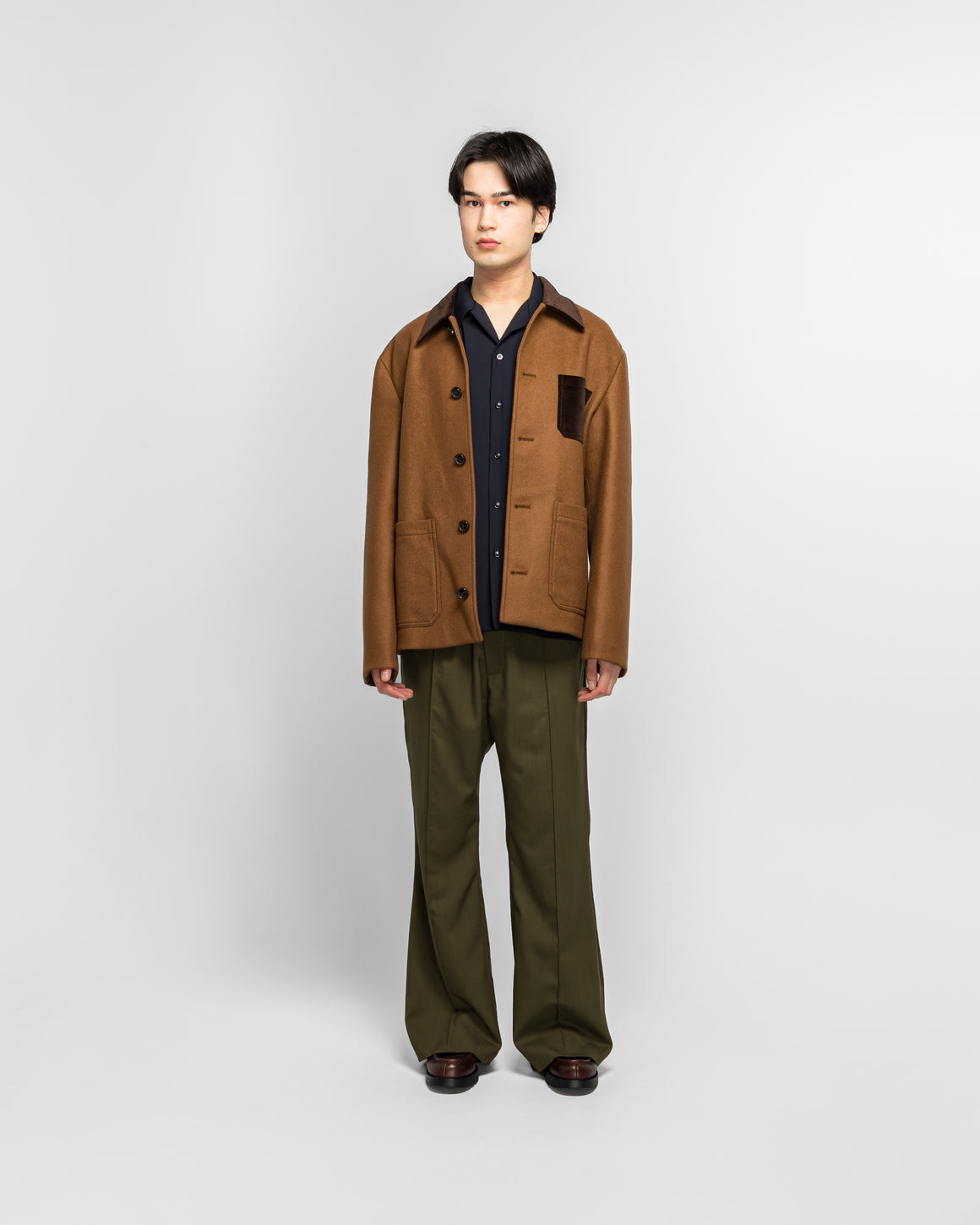 Marni - Double Splittable Wool Felt Workwear Jacket - Maroon - UP THERE