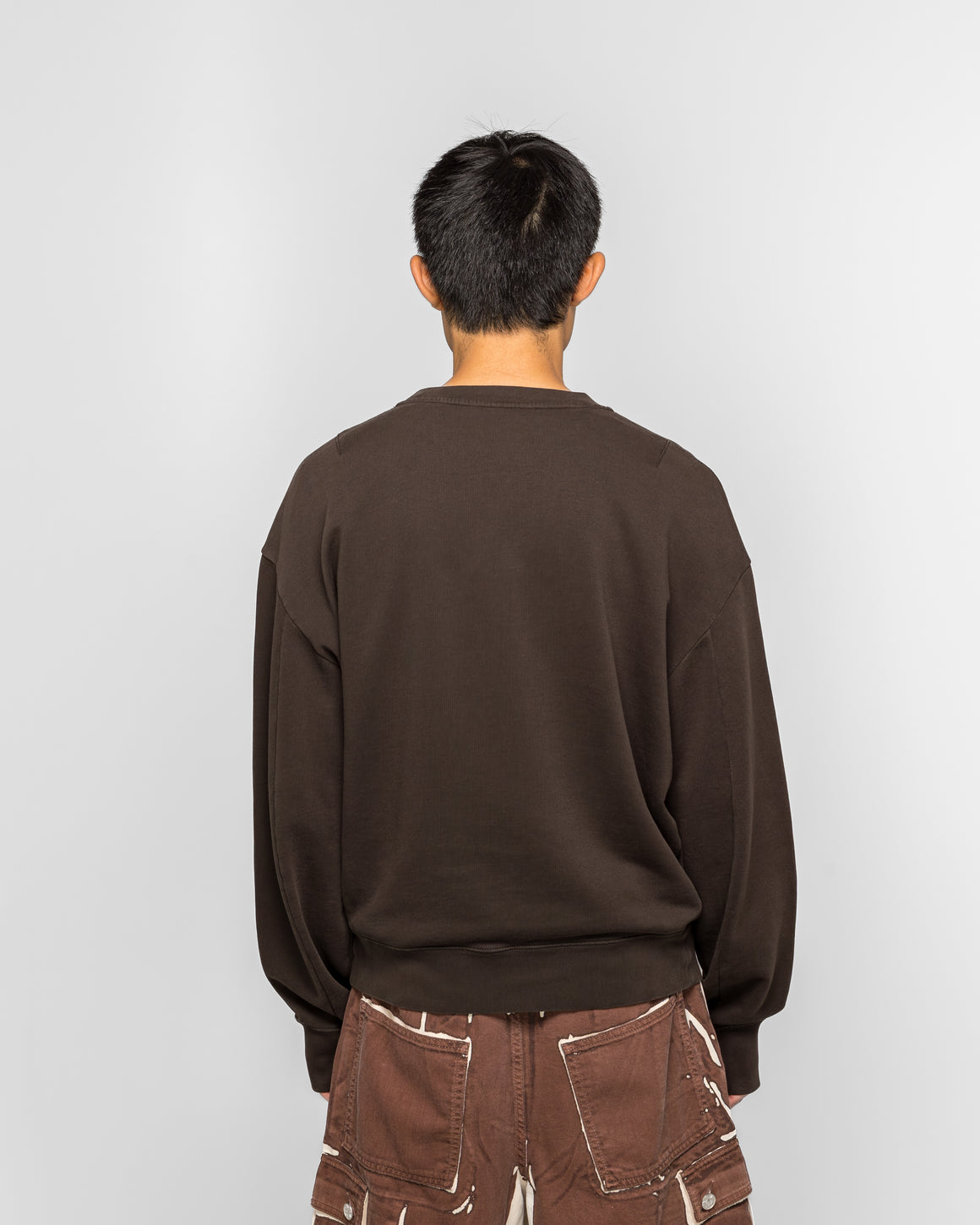 Marni - Mock Neck Sweatshirt - Cacao Garment Dye - UP THERE