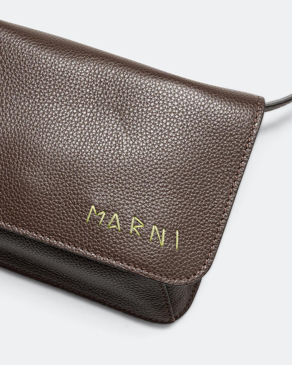 Marni - Pochette Mending Bag - Coffee - UP THERE