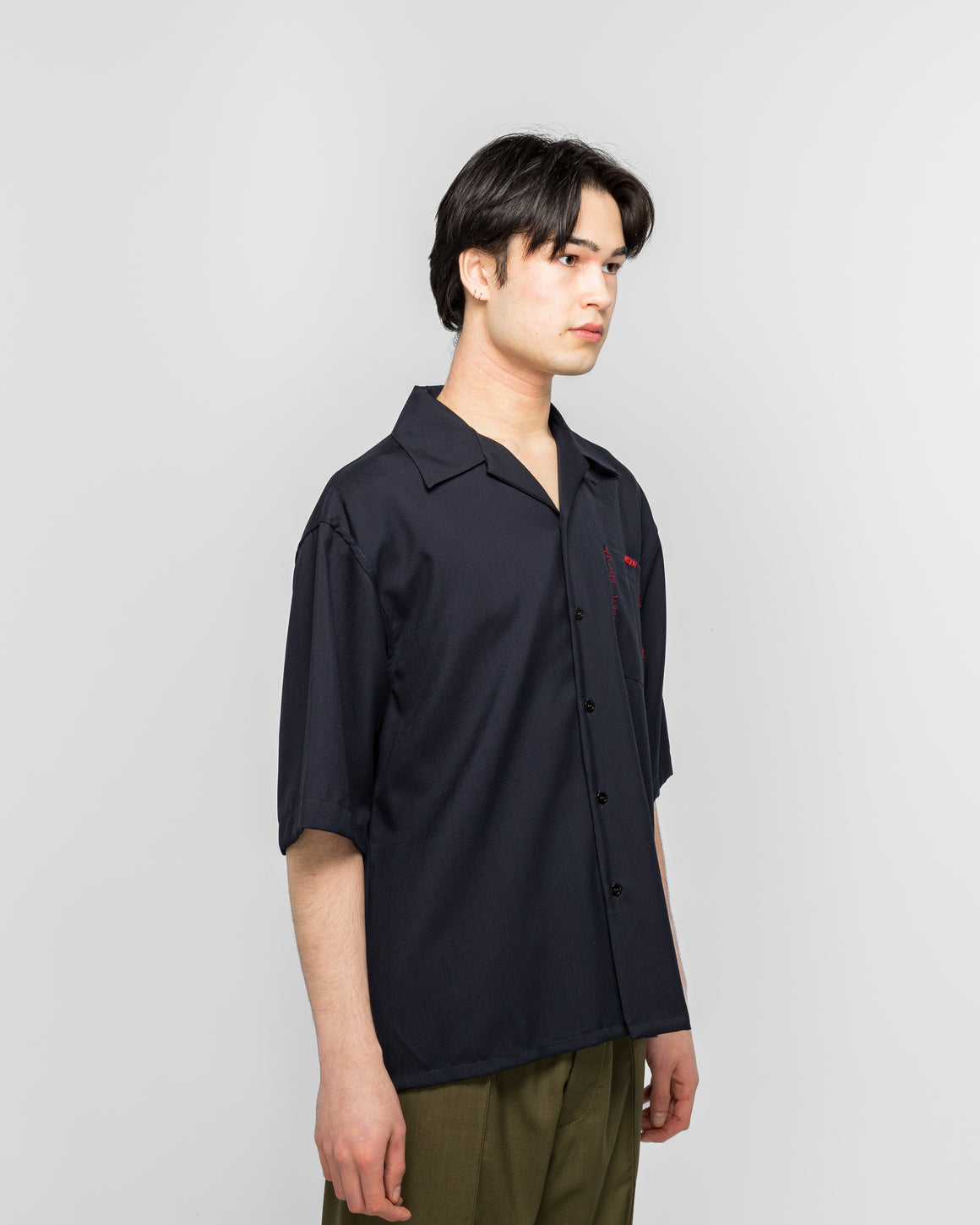Marni - S/S Tropical Wool Shirt - Blublack - UP THERE