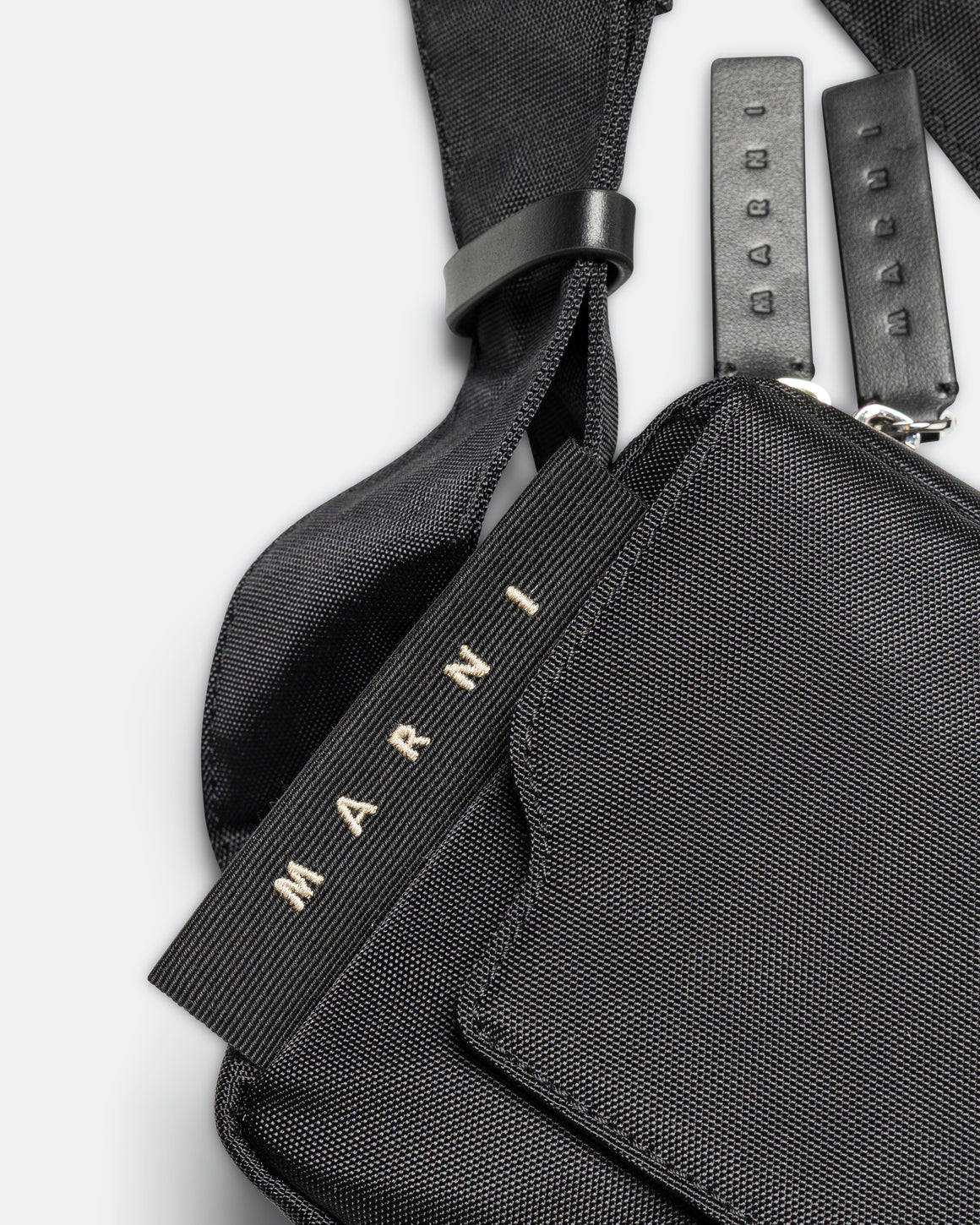 Marni - Tecno Cordura Camera Bag - Black - UP THERE