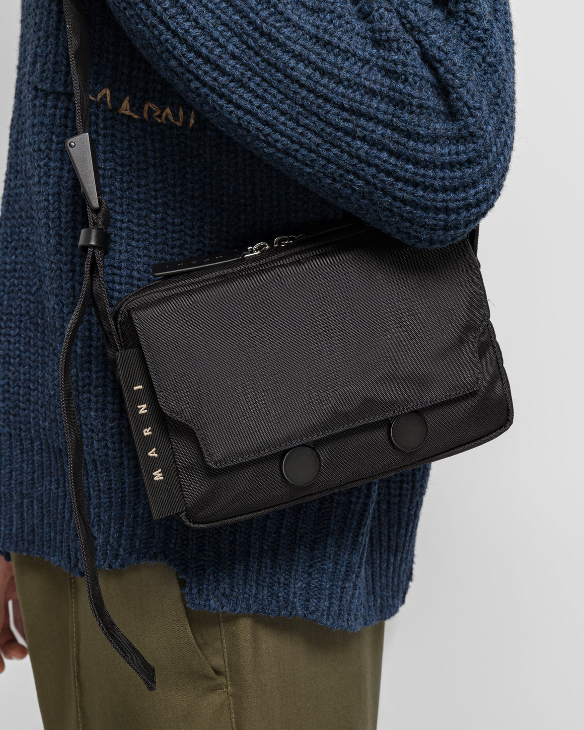 Marni - Tecno Cordura Camera Bag - Black - UP THERE