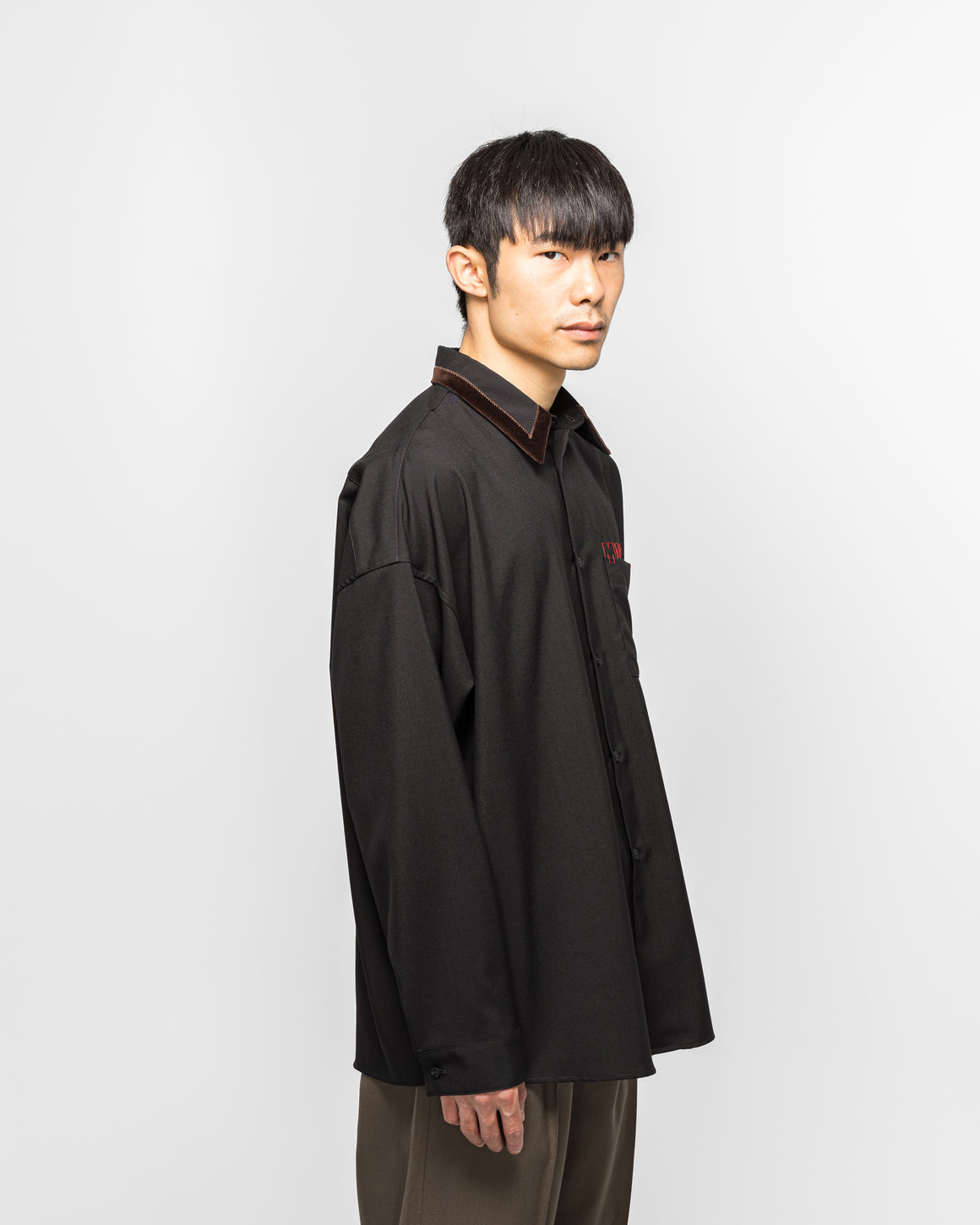 Marni - Tropical Wool Long Sleeved Shirt - Black - UP THERE
