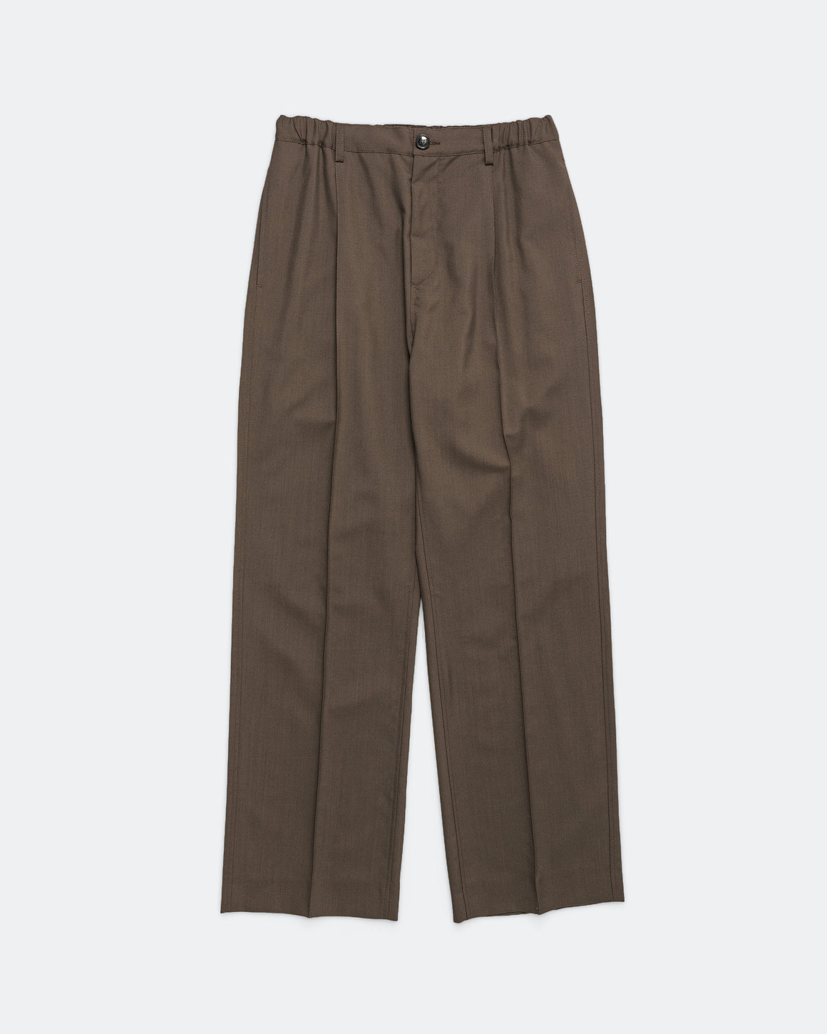 Marni - Tropical Wool Pleated Trousers - Truffle - UP THERE