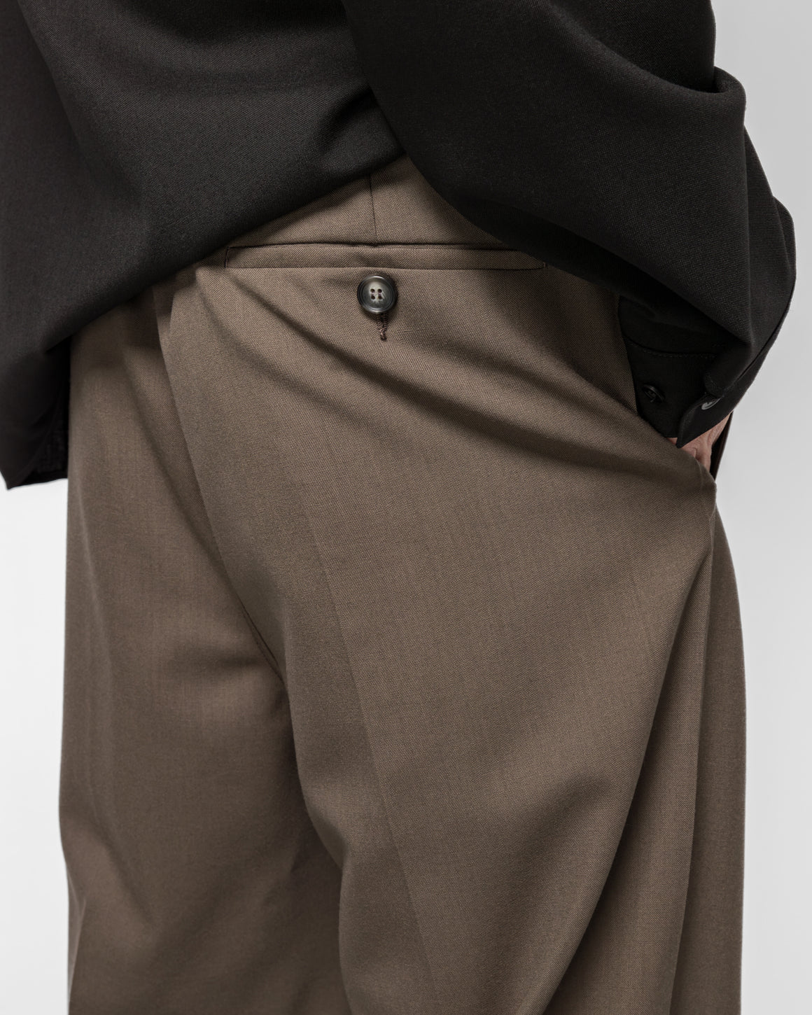 Marni - Tropical Wool Pleated Trousers - Truffle - UP THERE