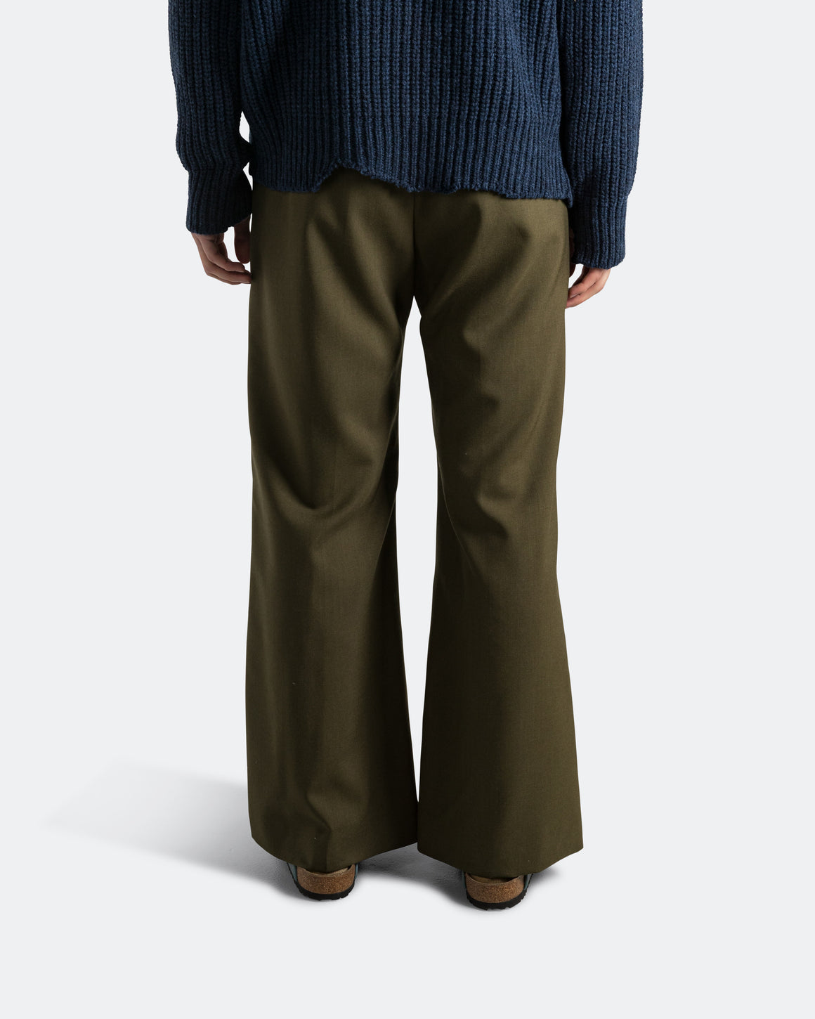 Marni - Tropical Wool Trousers - Deep Sage - UP THERE