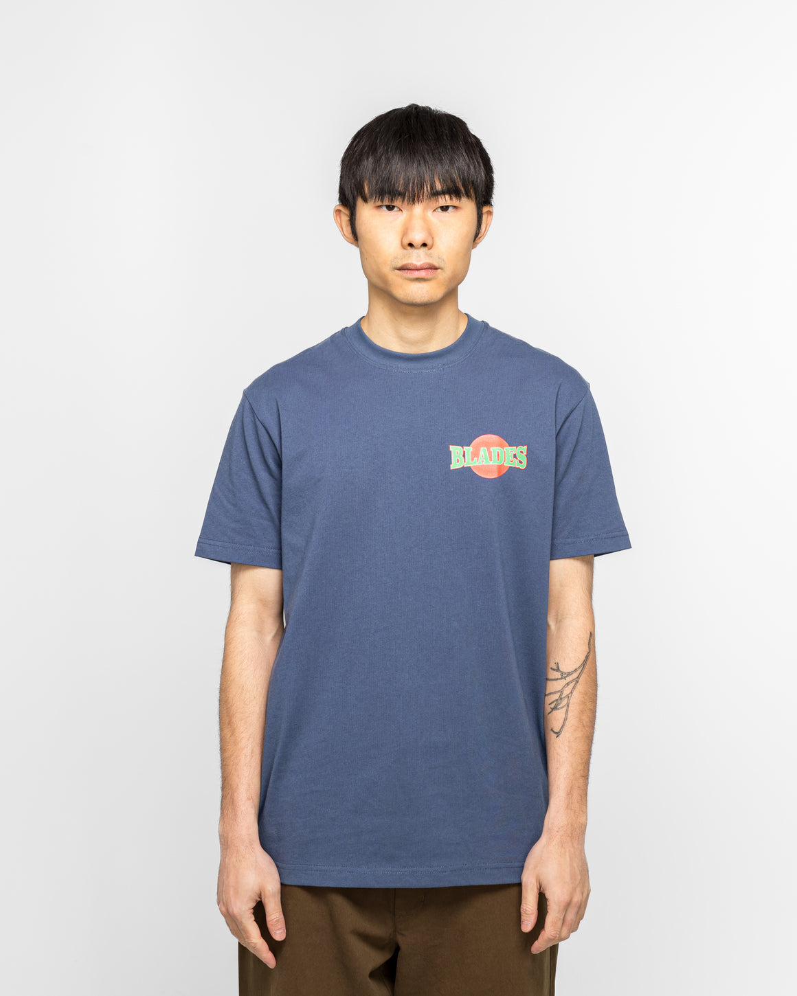 Metalwood - Blades Gym T-Shirt - Navy - UP THERE