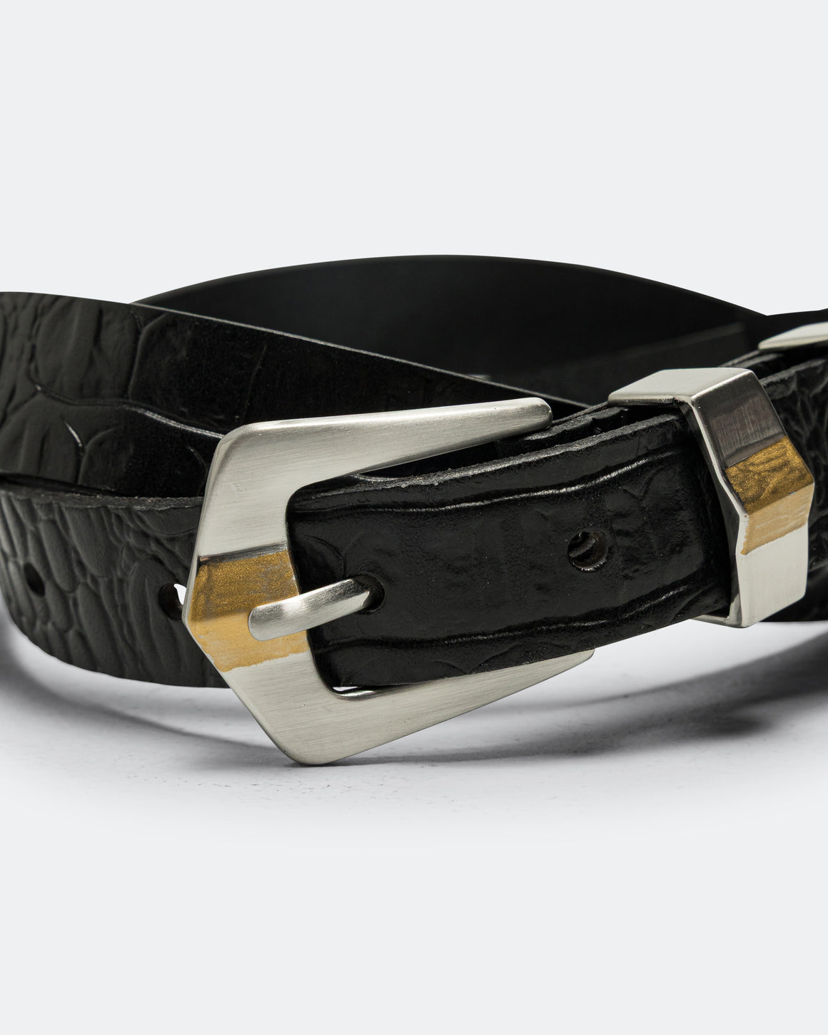 Metalwood - Butch Leather Belt - Black - UP THERE
