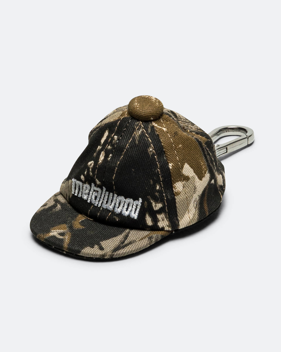 Metalwood - Camo Hat Keychain - Real Leaf Camo - UP THERE