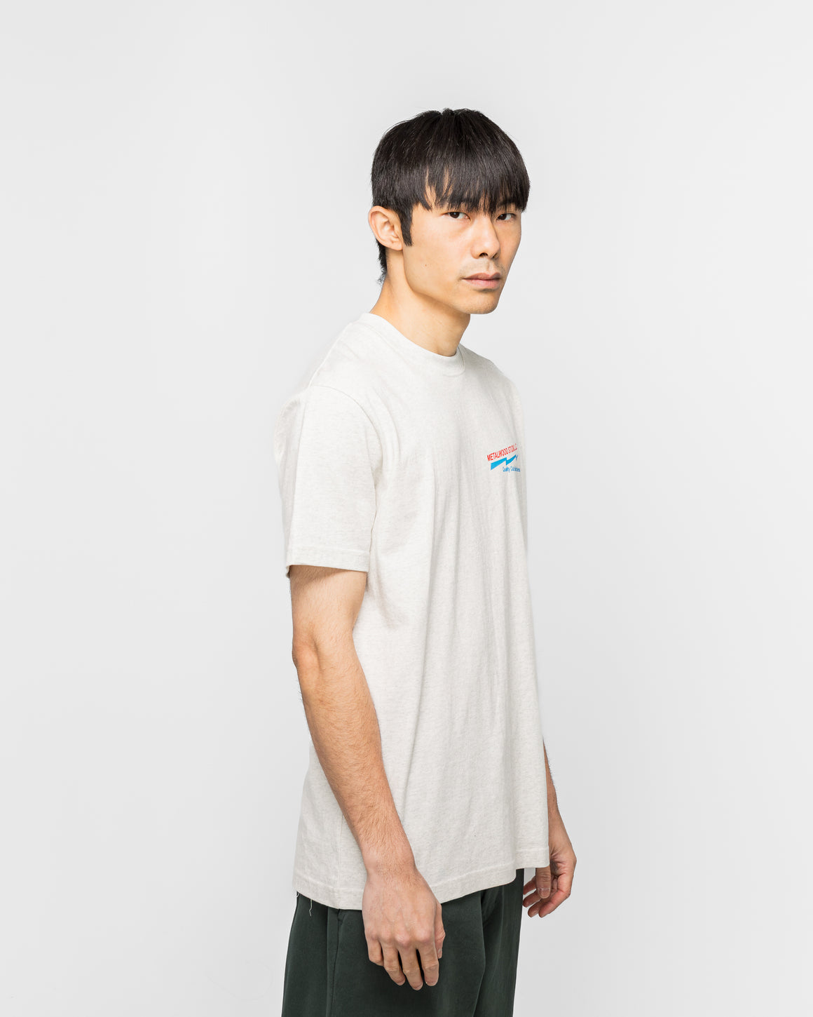 Metalwood - Club Building T-Shirt - Heather Grey - UP THERE