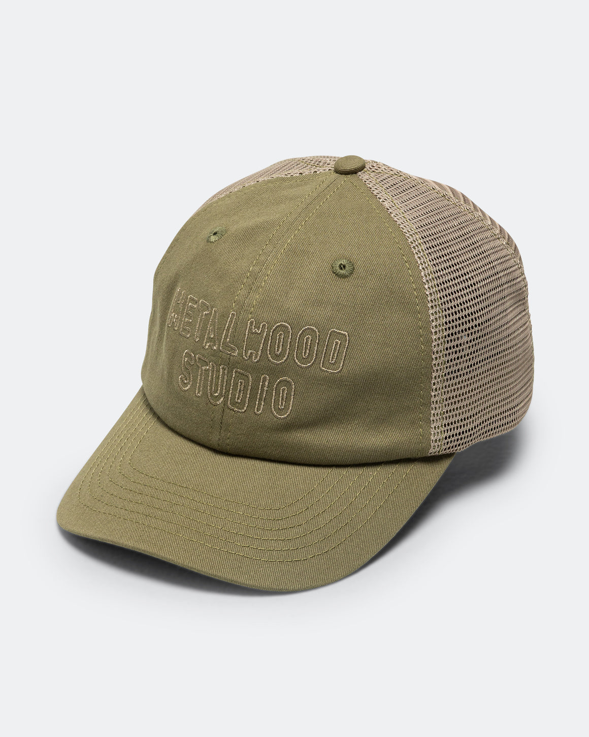 Metalwood - Cutie 6-Panel Trucker Hat - Olive - UP THERE