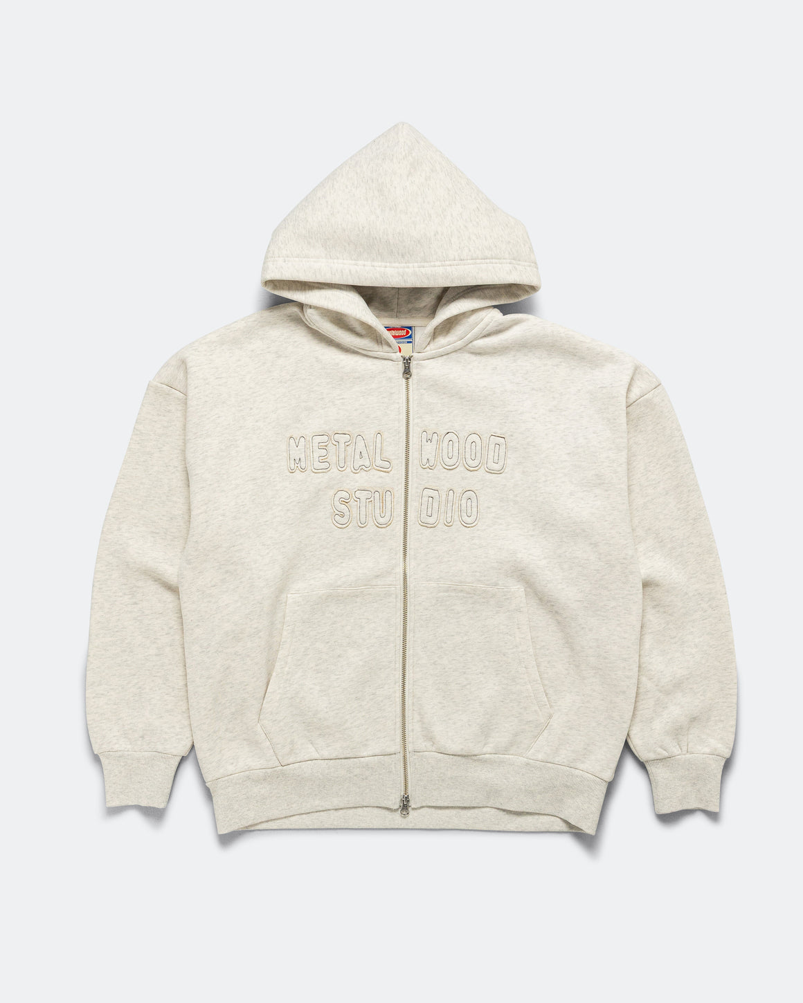 Metalwood - Cutie Zip Hooded Sweatshirt - Heather Grey - UP THERE