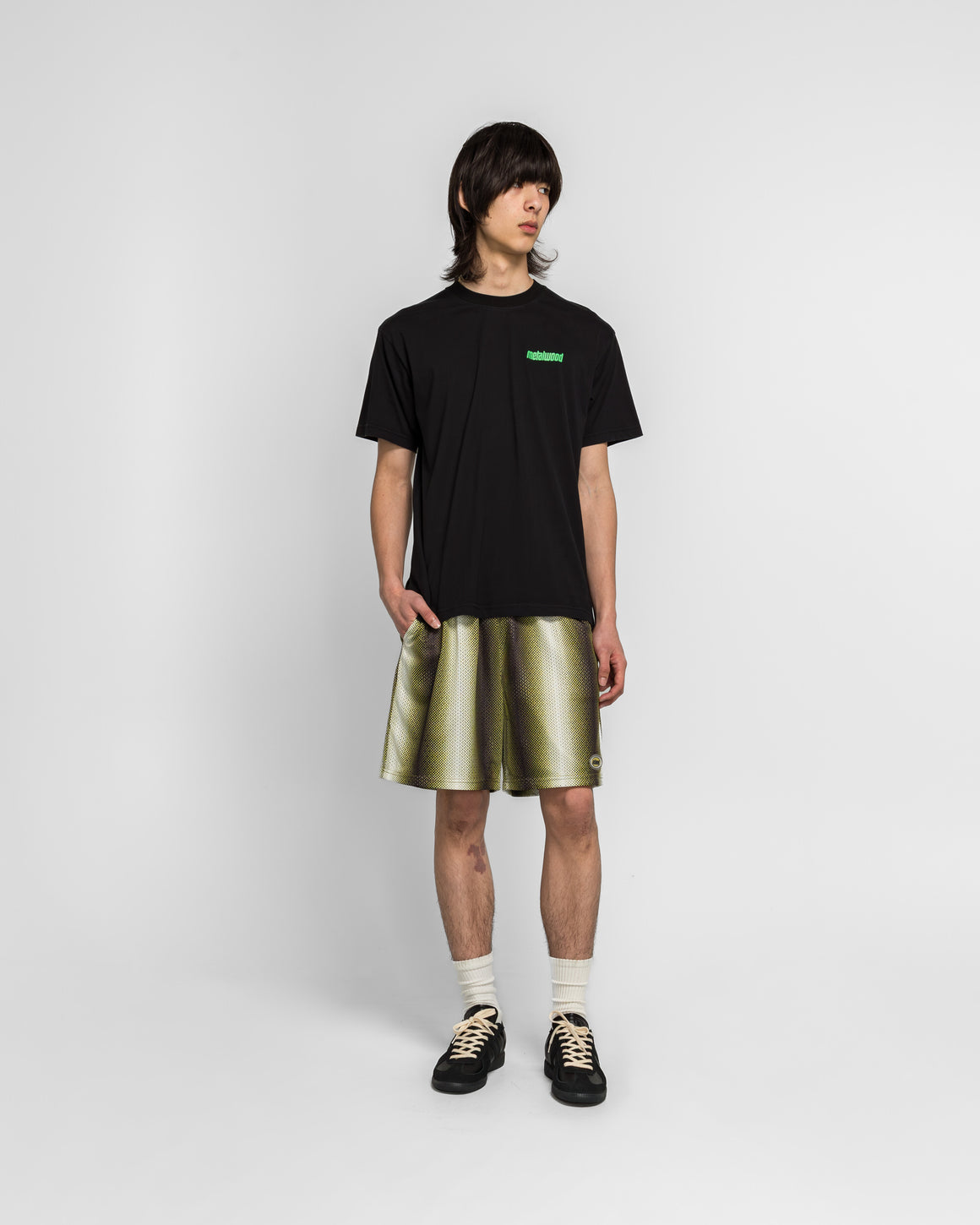 Metalwood - Digital Hombre Short - Green - UP THERE