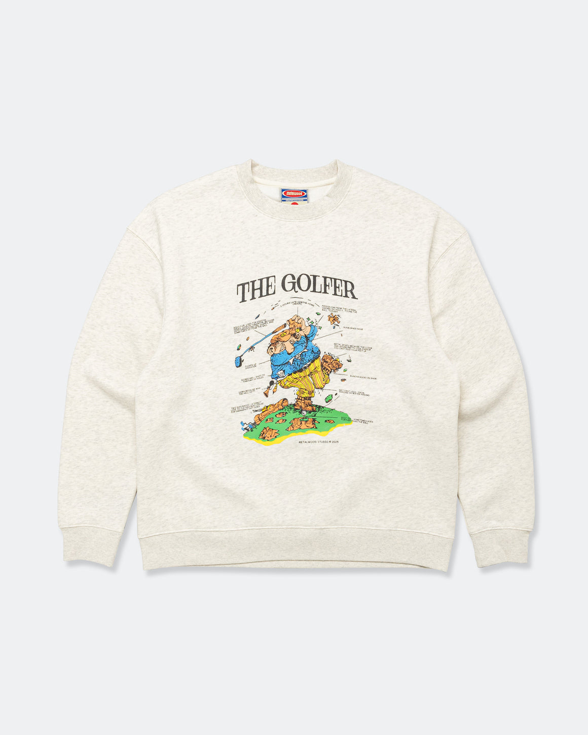 Metalwood - Excuses Crewneck Sweatshirt - Heather Grey - UP THERE