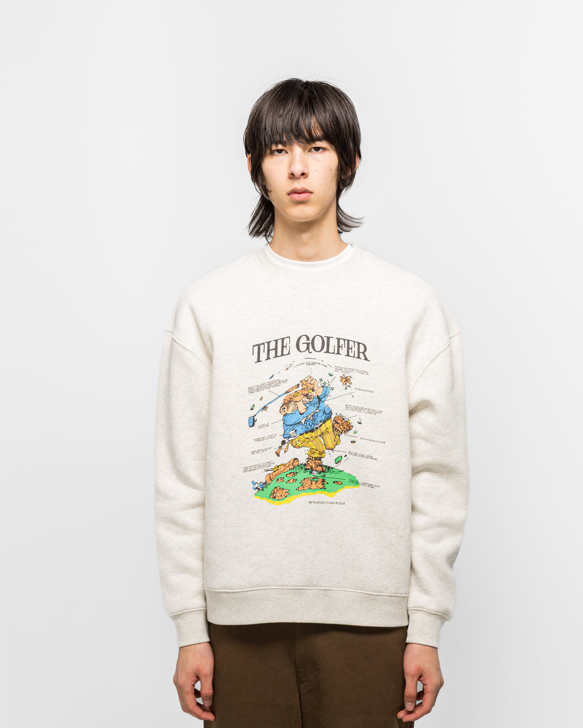 Metalwood - Excuses Crewneck Sweatshirt - Heather Grey - UP THERE