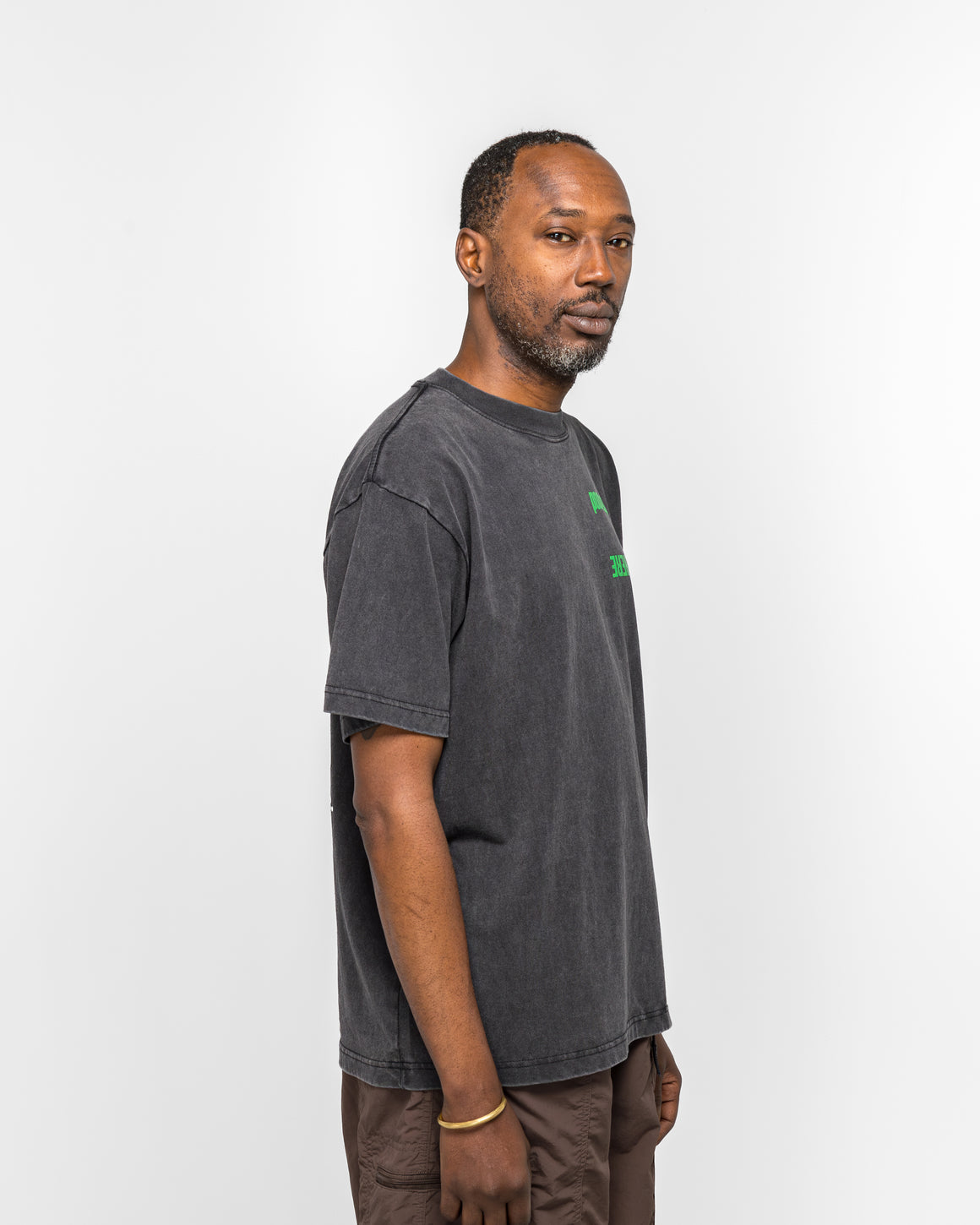 Metalwood - Handful T-Shirt x UP THERE - Overdyed Black Wash - UP THERE