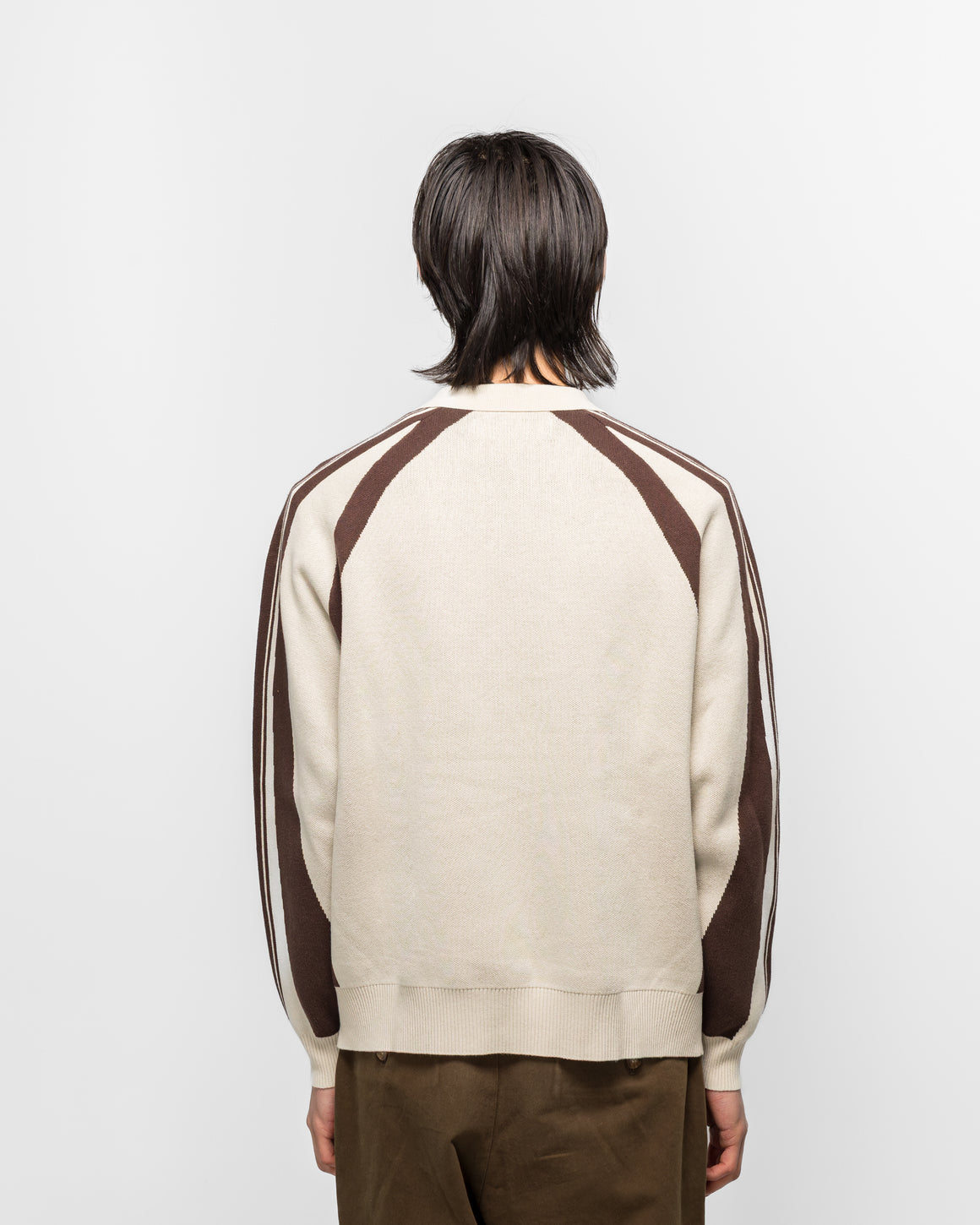 Metalwood - Knit Football Top - Cream - UP THERE