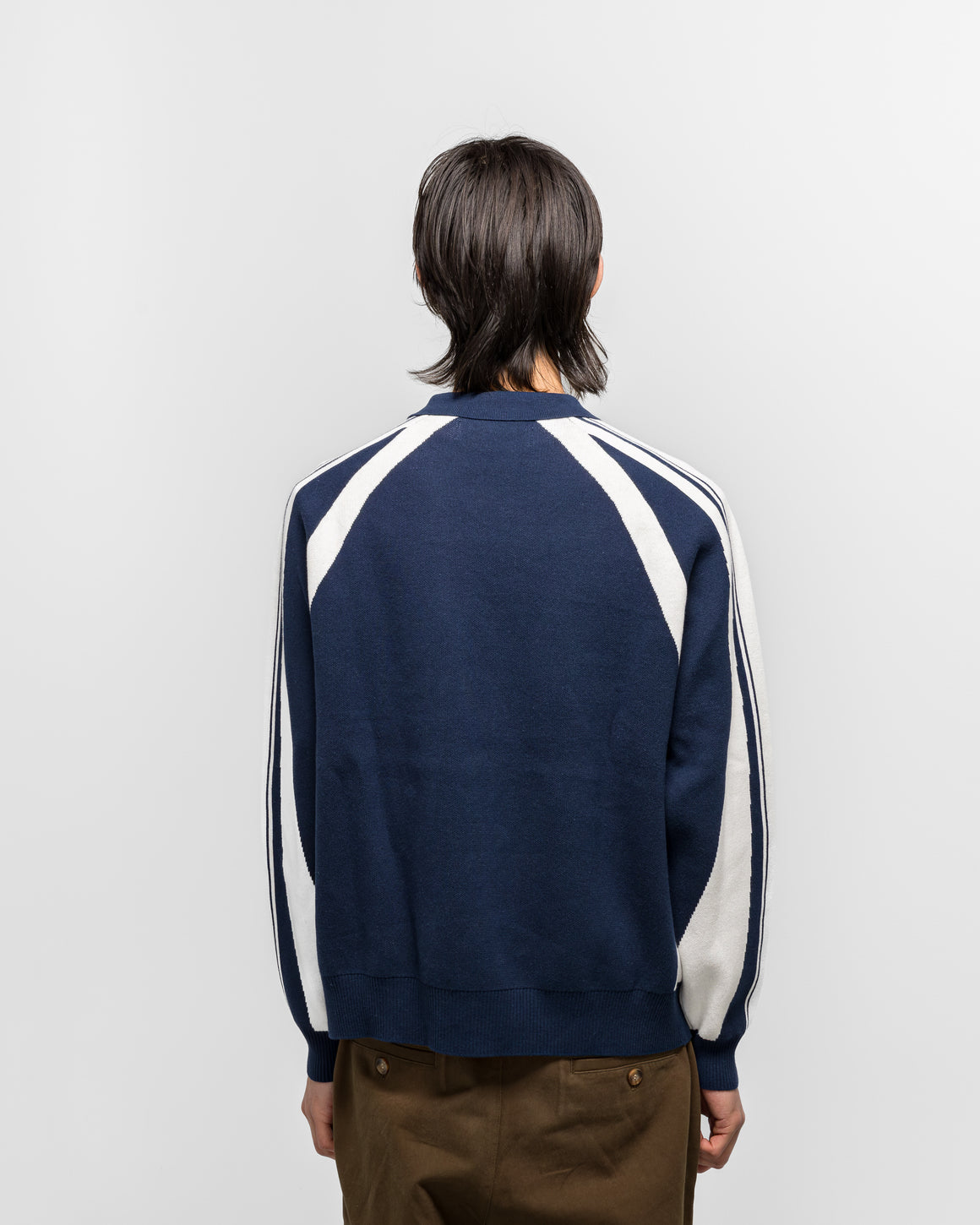 Metalwood - Knit Football Top - Navy - UP THERE
