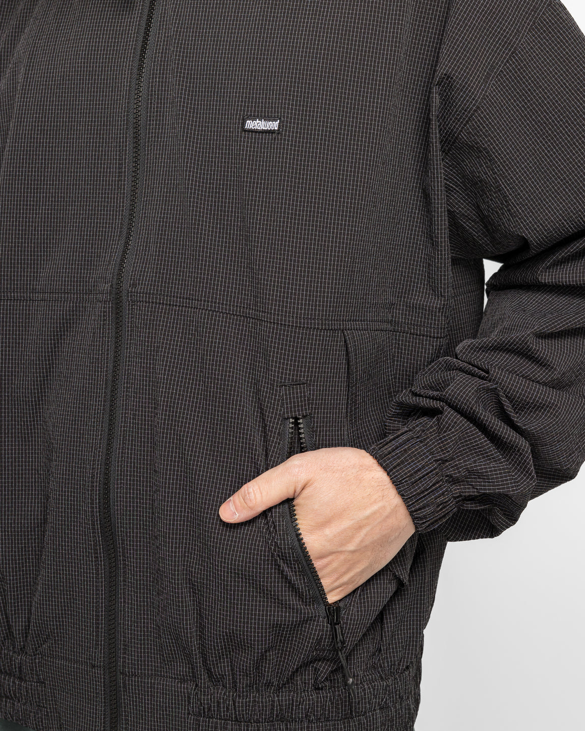 Metalwood - Lightweight Track Jacket - Black - UP THERE