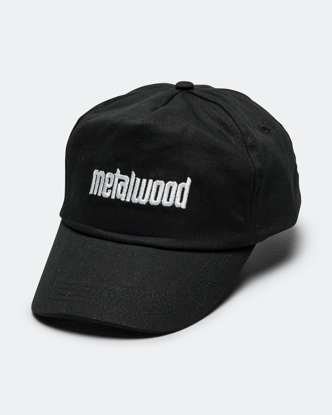 Metalwood - Metal Logo 5-Panel Hat - Black - UP THERE