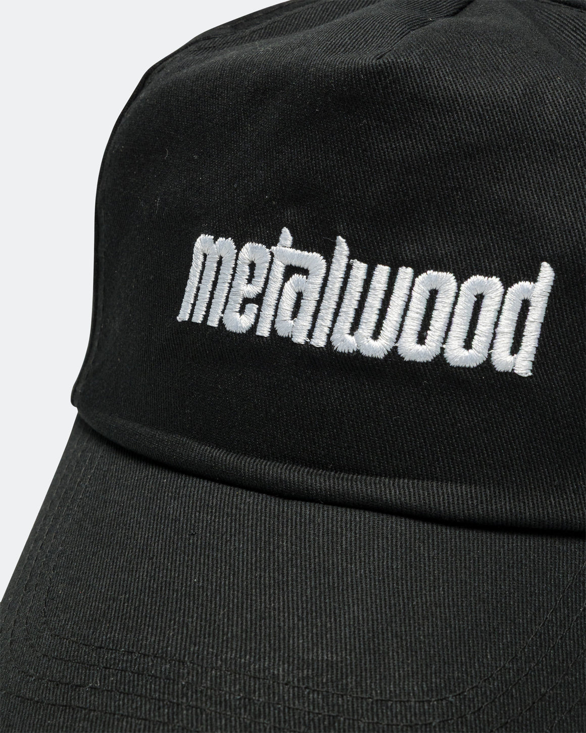Metalwood - Metal Logo 5-Panel Hat - Black - UP THERE
