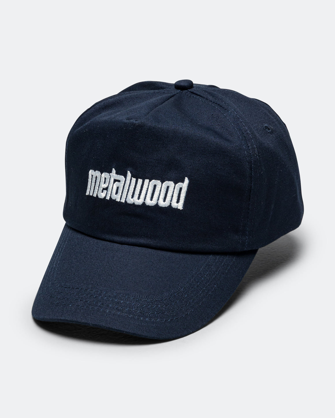 Metalwood - Metal Logo 5-Panel Hat - Navy - UP THERE