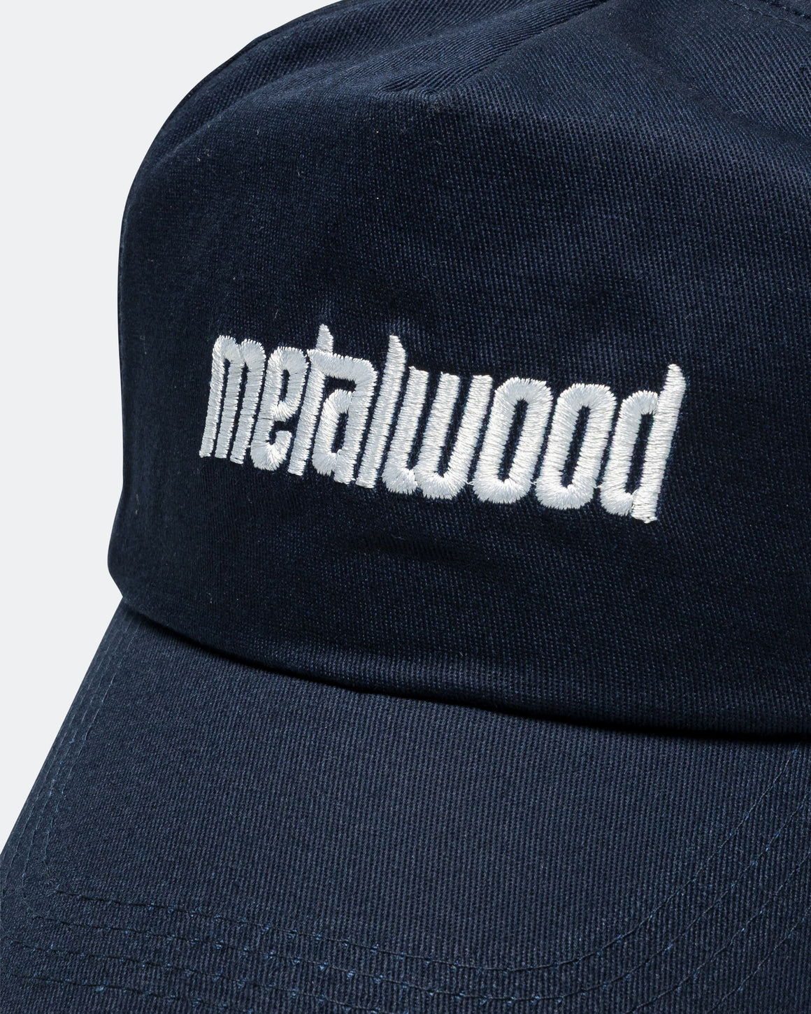 Metalwood - Metal Logo 5-Panel Hat - Navy - UP THERE