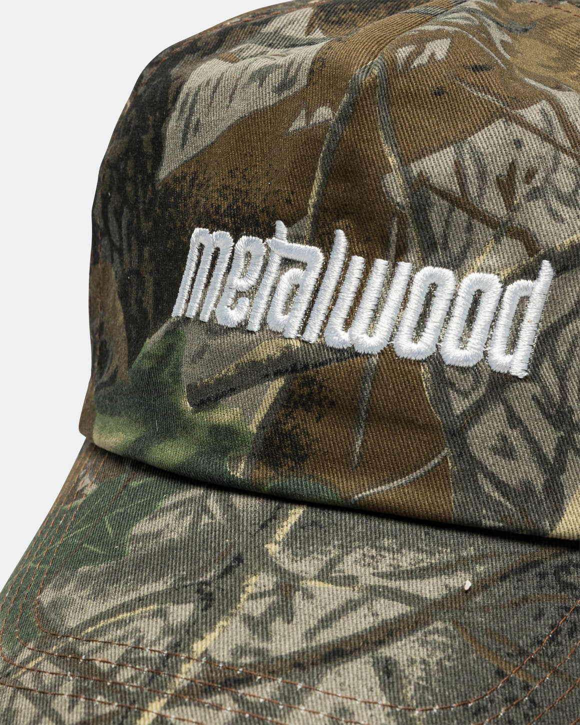 Metalwood - Metal Logo 5-Panel Hat - Real Leaf Camo - UP THERE