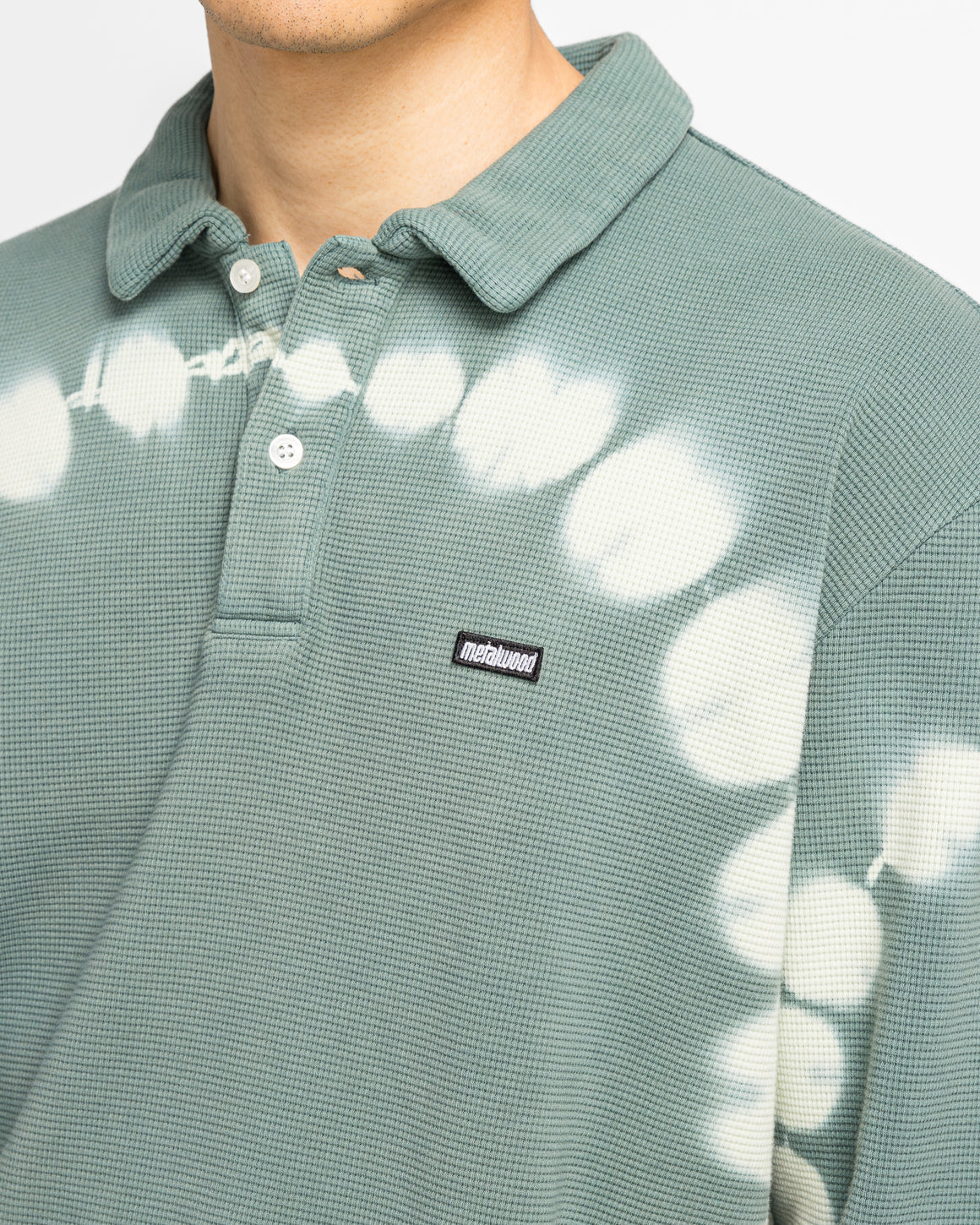 Metalwood - Mini Metal Logo LS Thermal Polo - Marine - UP THERE