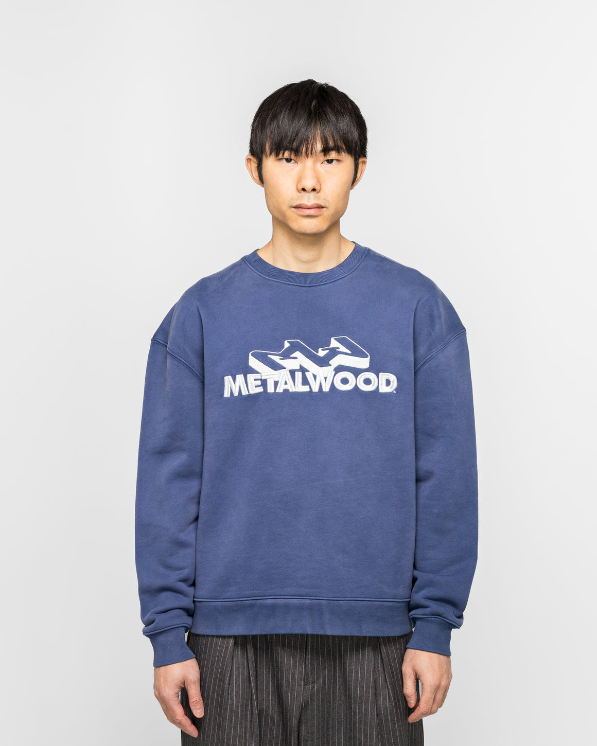 Metalwood - Mountaineer Crewneck Sweatshirt - Navy - UP THERE